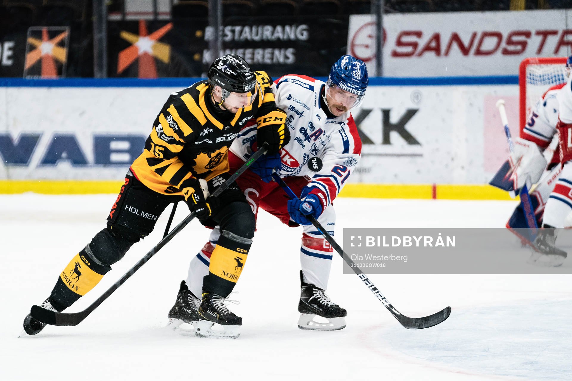 Skellefteås Melker Karlsson och Oskarshamns Brian Cooper