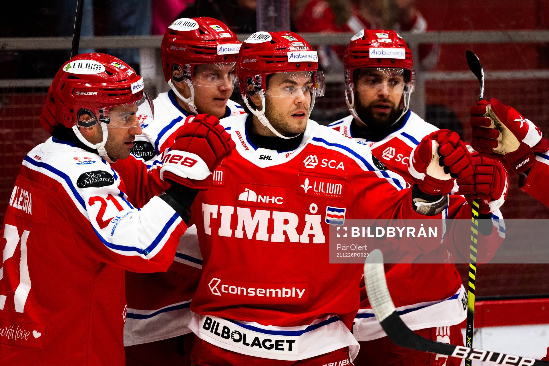 Timrås Pontus Åberg jublar