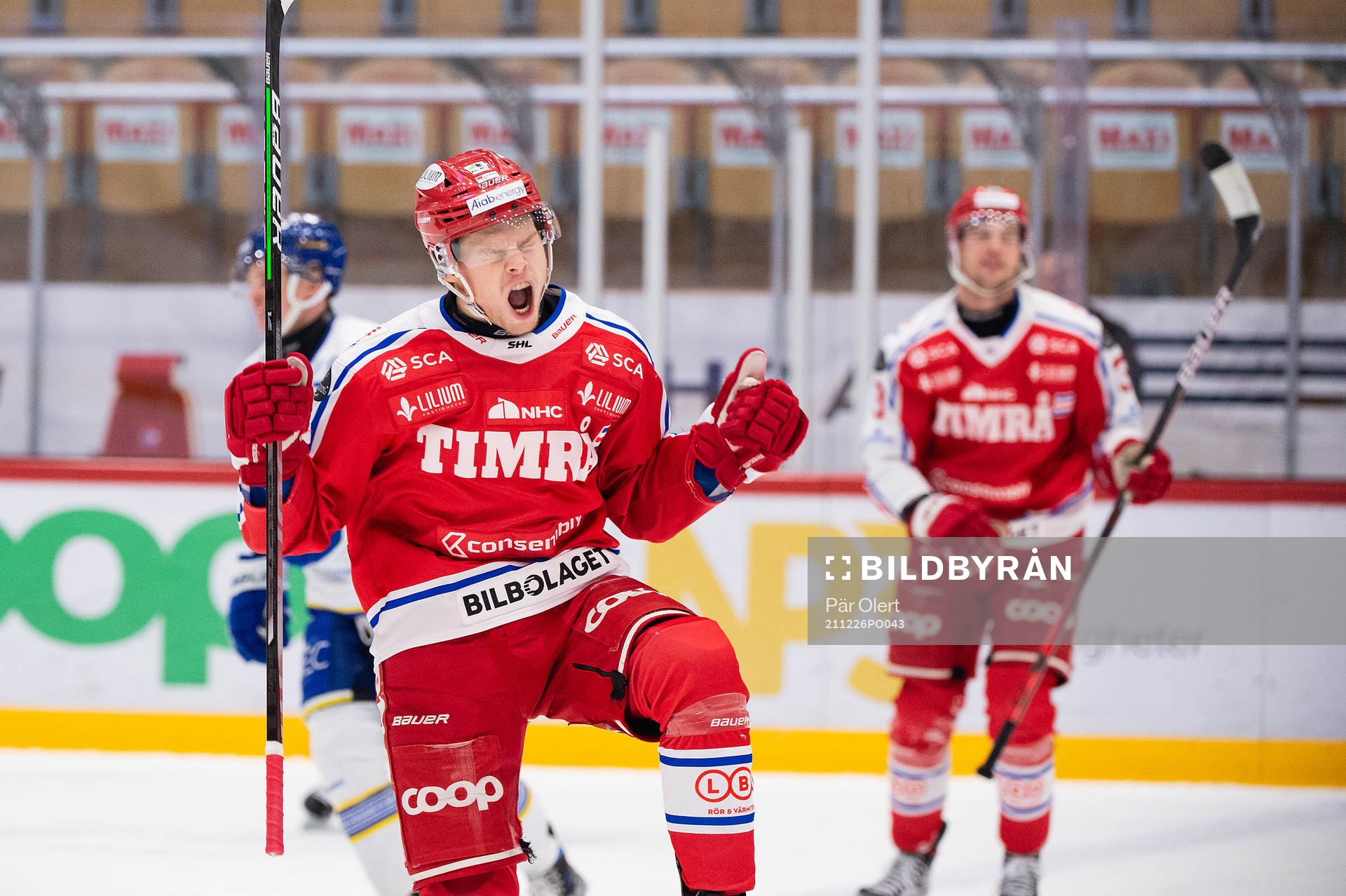 Timrås Filip Westerlund jublar