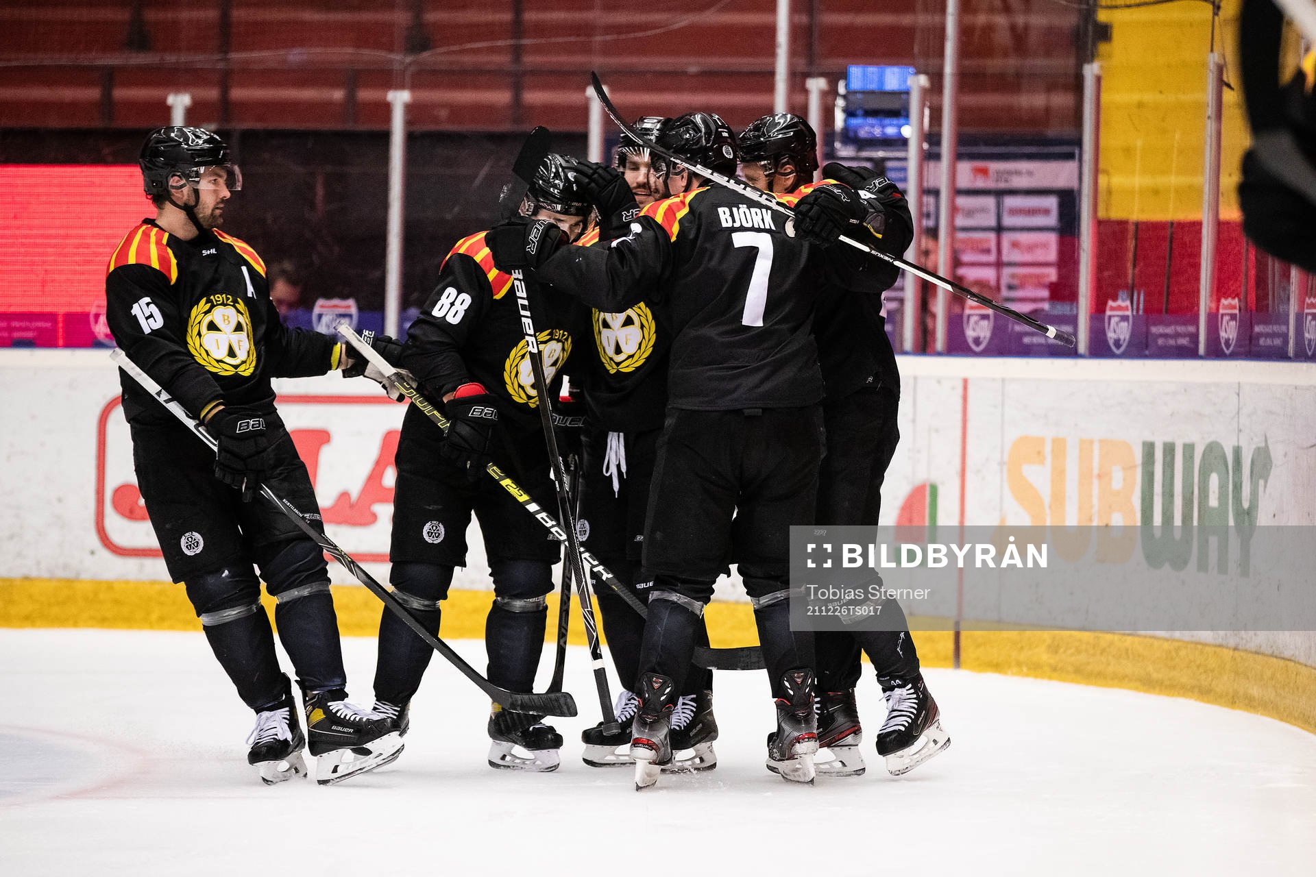 Brynäs Marcus Björk jublar