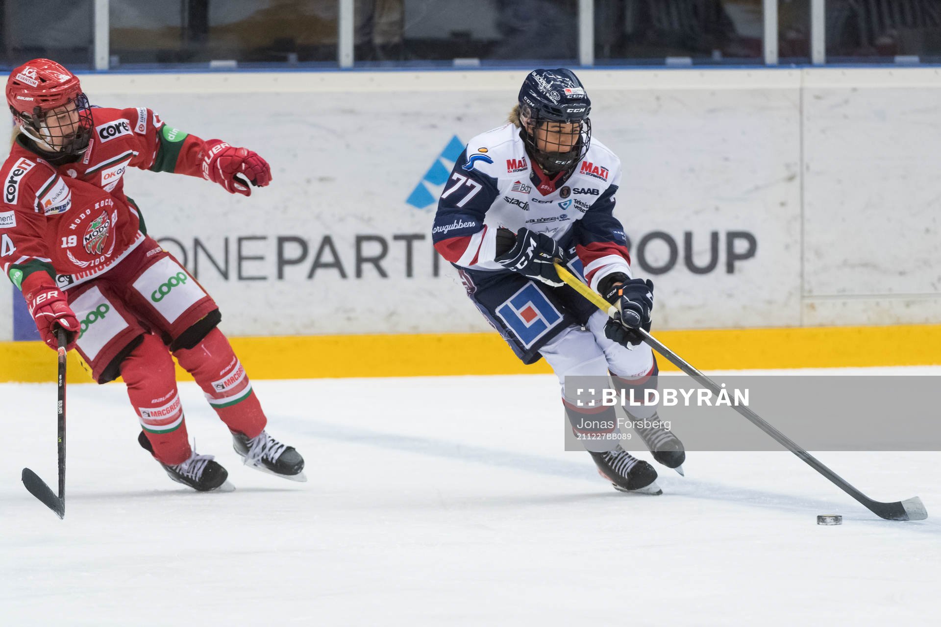 Linköpings Linnea Johansson och Modos Paula Bergström