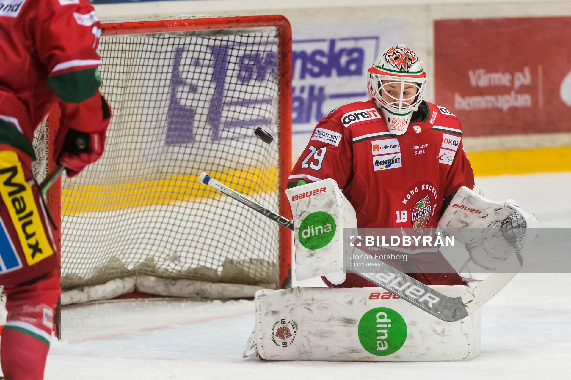 Modos målvakt Klara Peslarkova