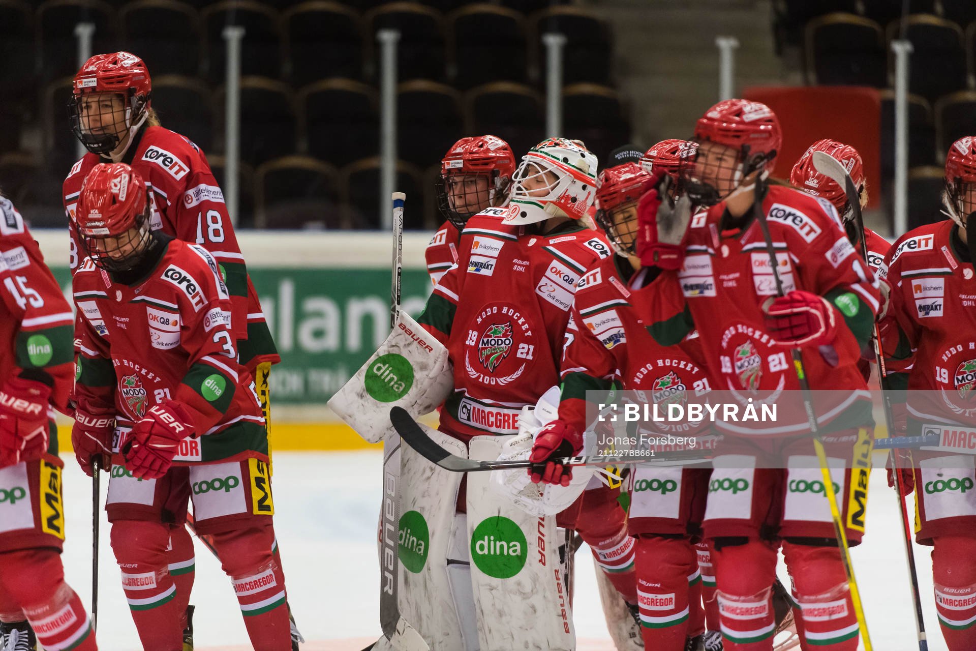 Modos målvakt Klara Peslarkova