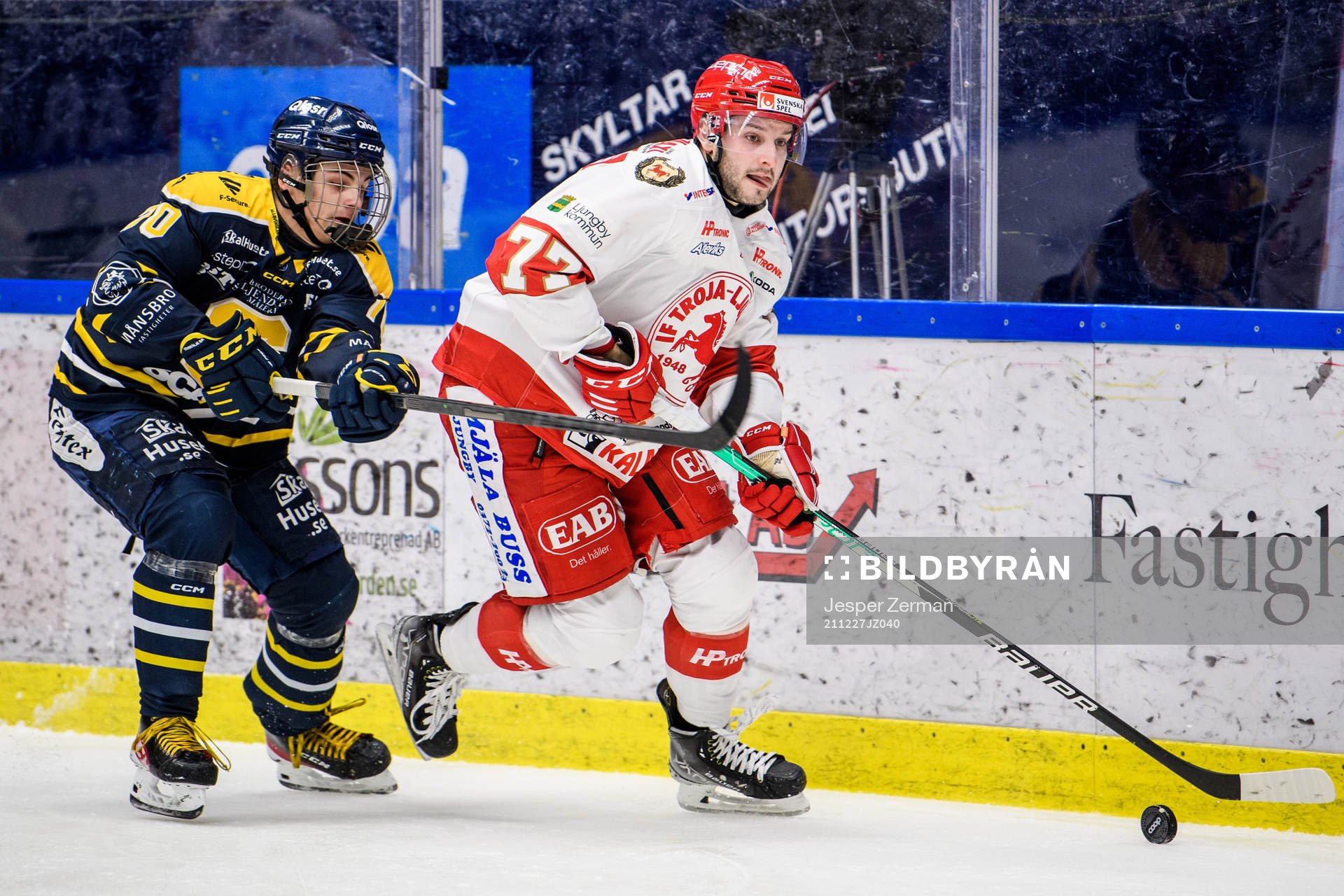 Södertäljes Alex Ciernik och Troja-Ljungbys Roman Semjonov
