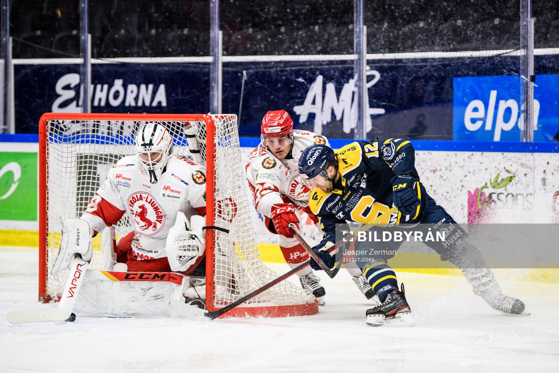 Troja-Ljungbys målvakt Antons Svensson och Daniel