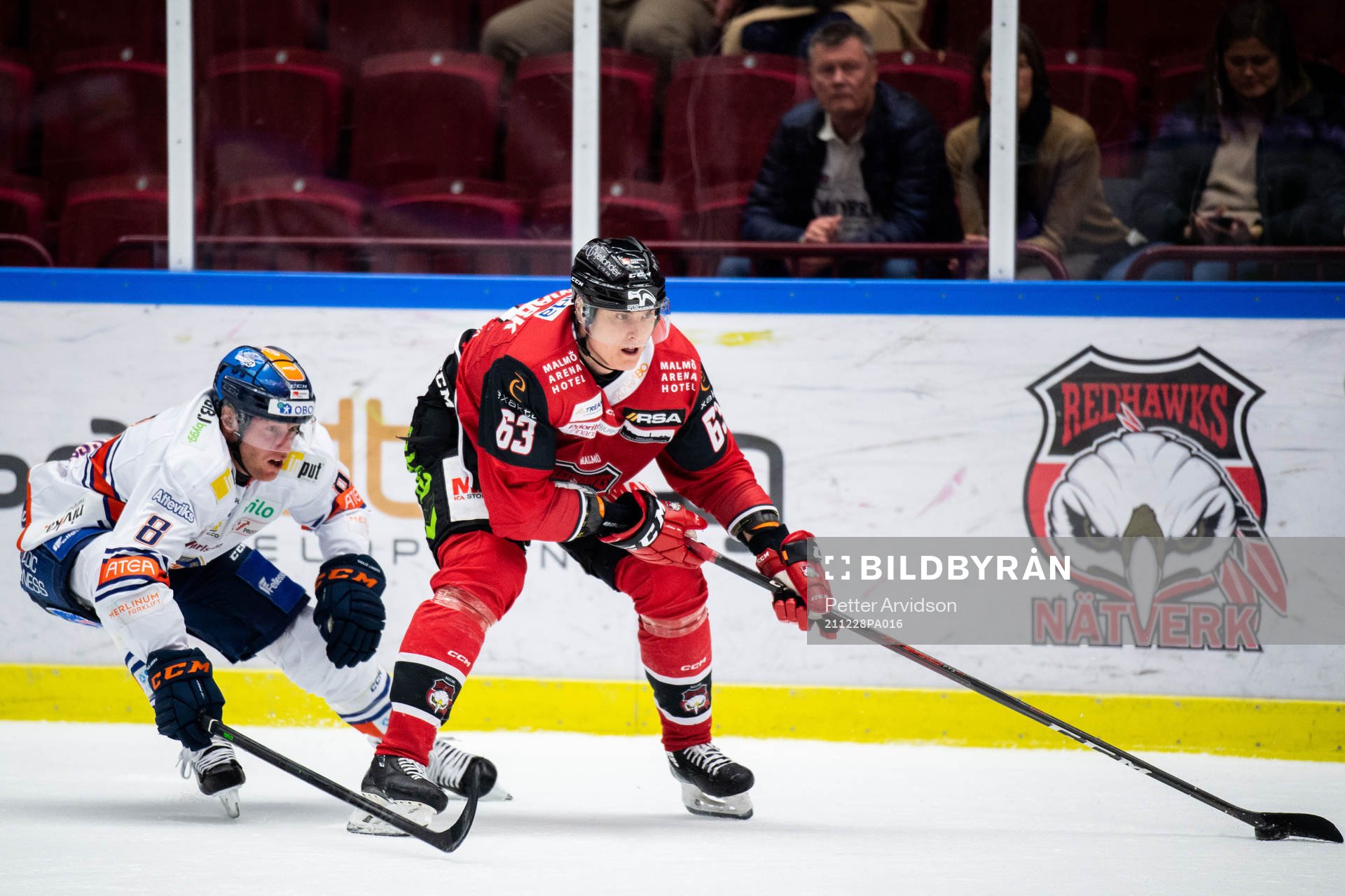 Växjös Ludvig Claesson och Malmö Redhawks Fredrik