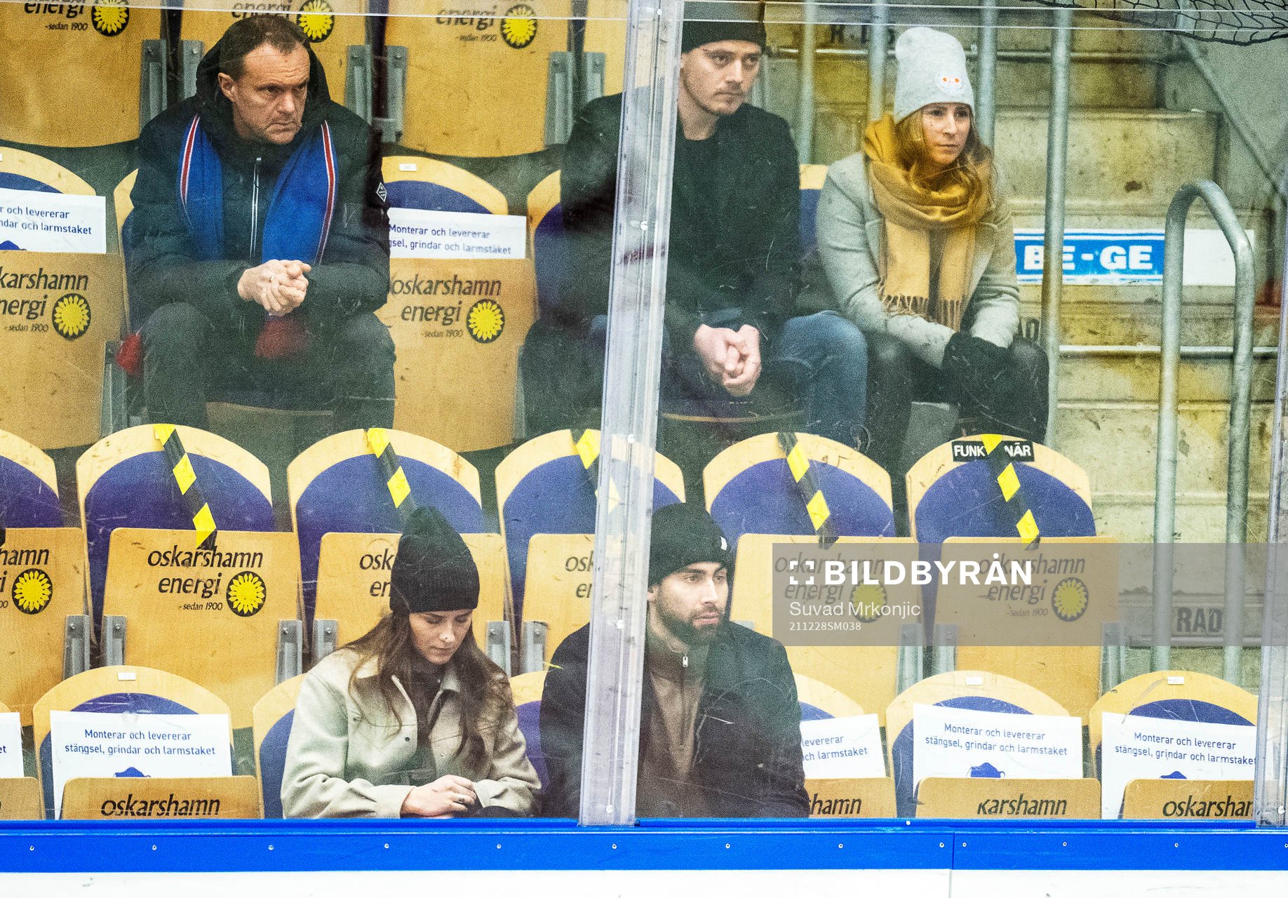 Oskarshamns Johan Alm på läktaren