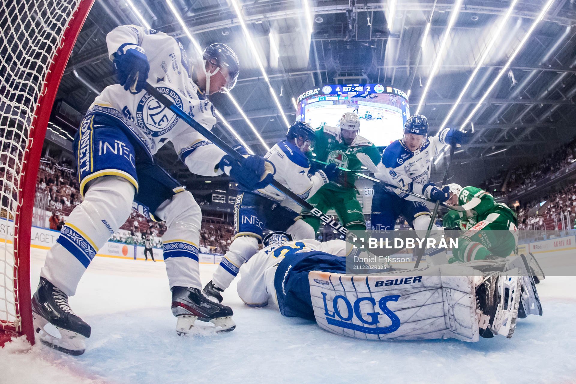 Leksands Calle Själin och Matt Caito och Linus Andersson