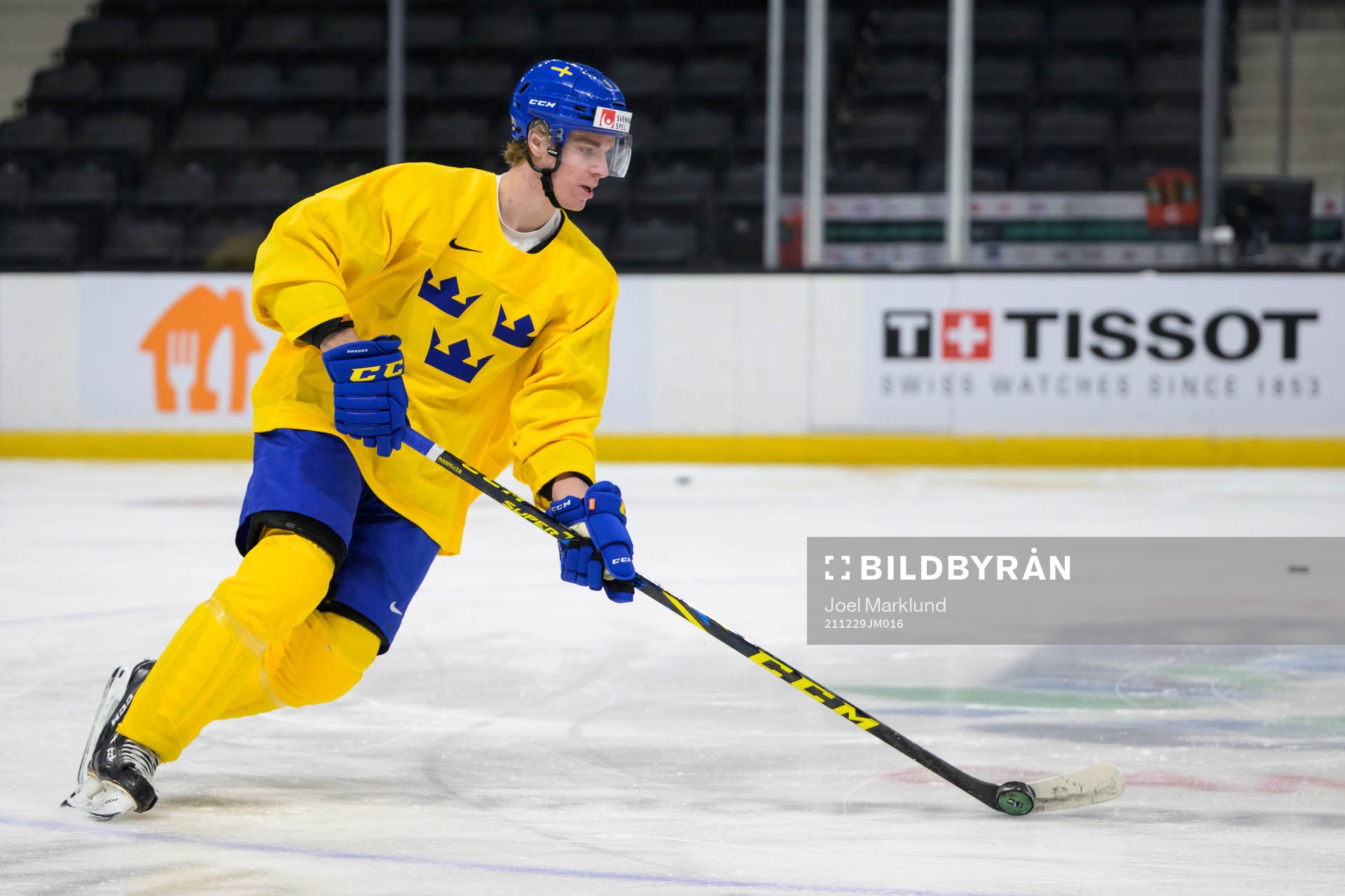 Leo Lööf of Sweden at a training session