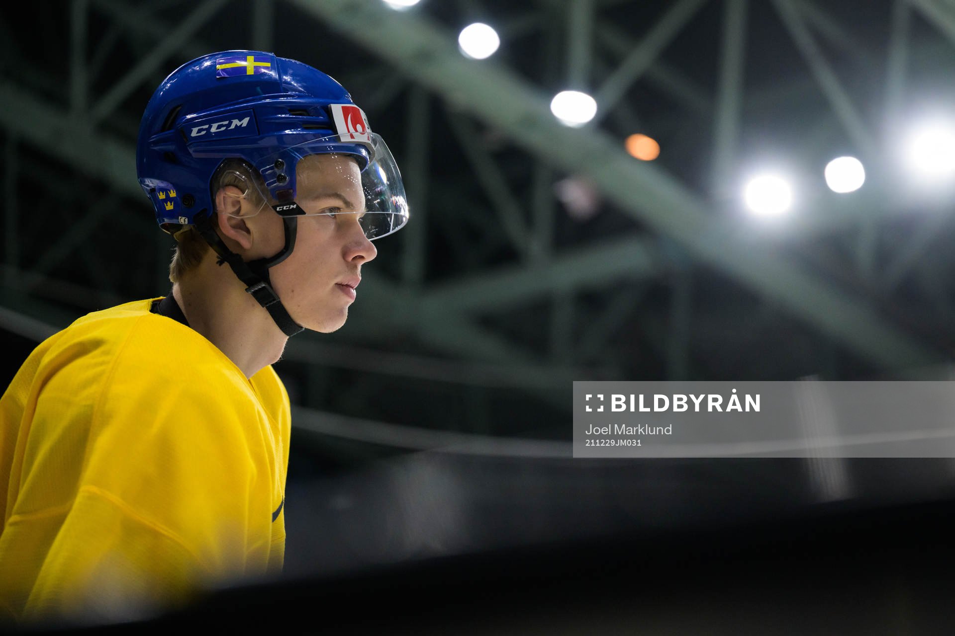 Albert Sjöberg of Sweden at a training session