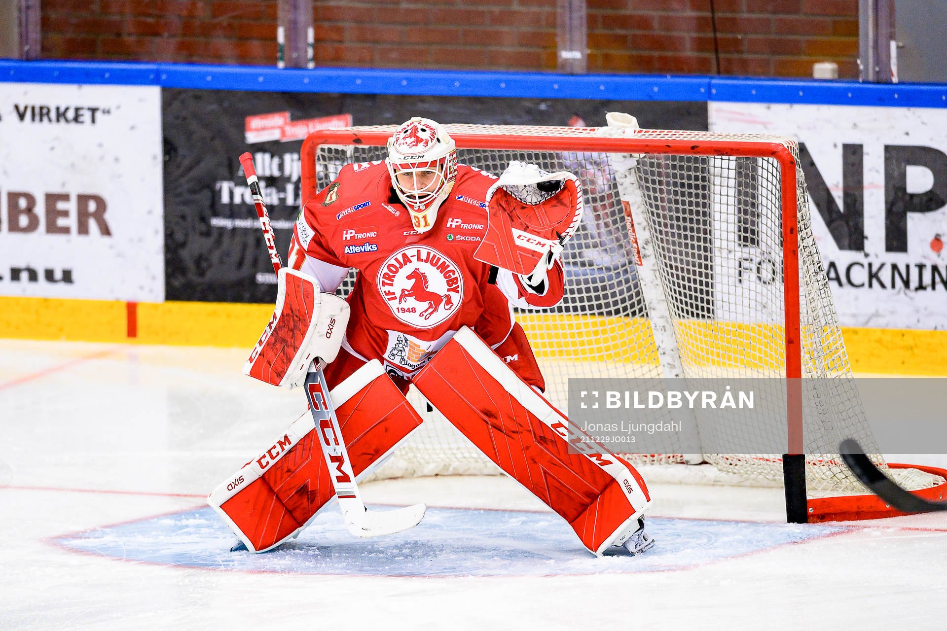 Troja/Ljungbys målvakt Linus Lundin