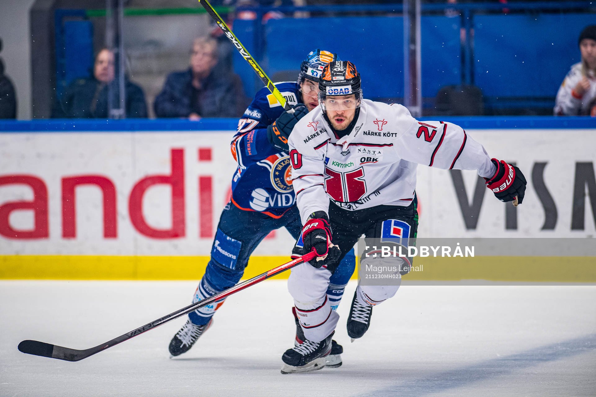 Örebros Miikka Salomäki  och Växjös Glenn Gustafsson