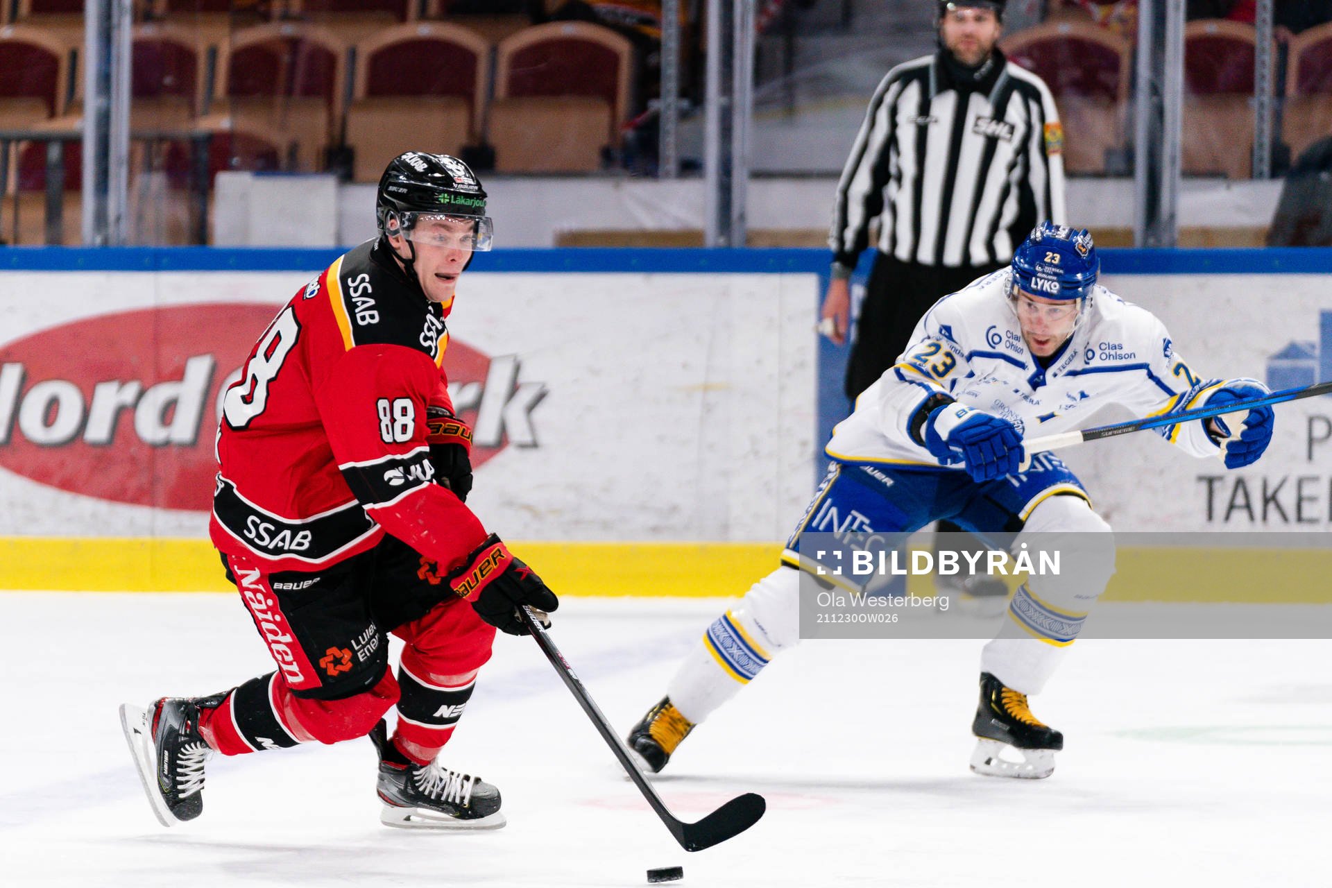 Luleås Joonas Rask och Leksands Mikael Ruohomaa