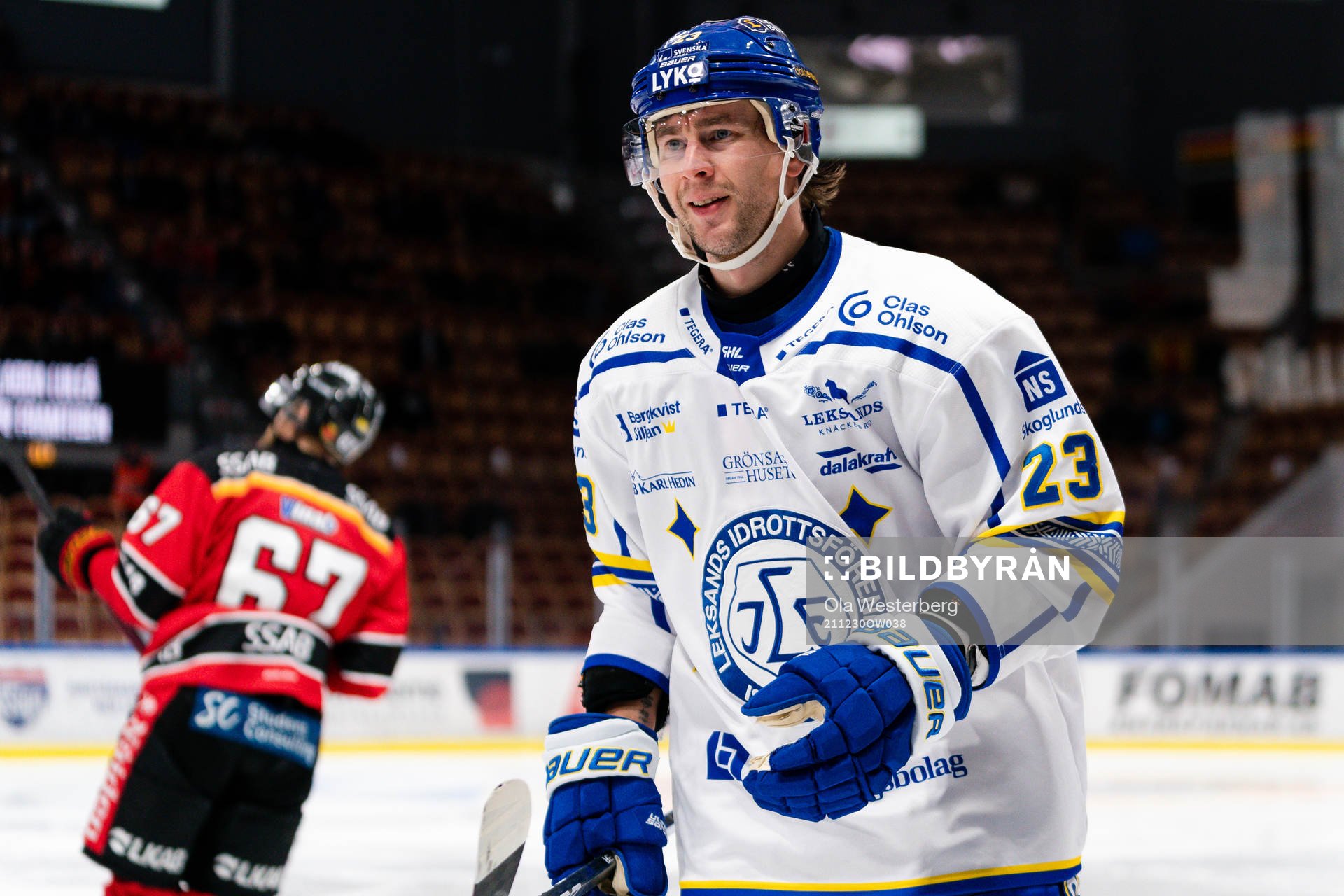 Leksands Mikael Ruohomaa jublar