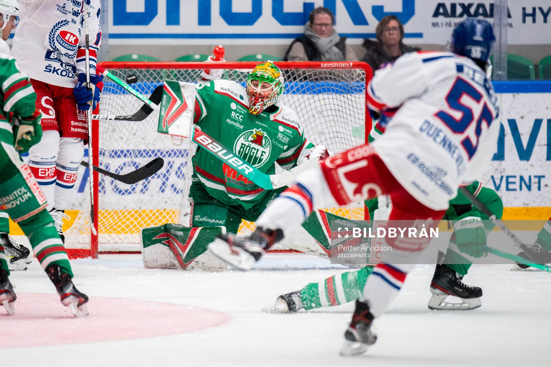 Oskarshamns David Quenneville gör 3-1 bakom Rögles