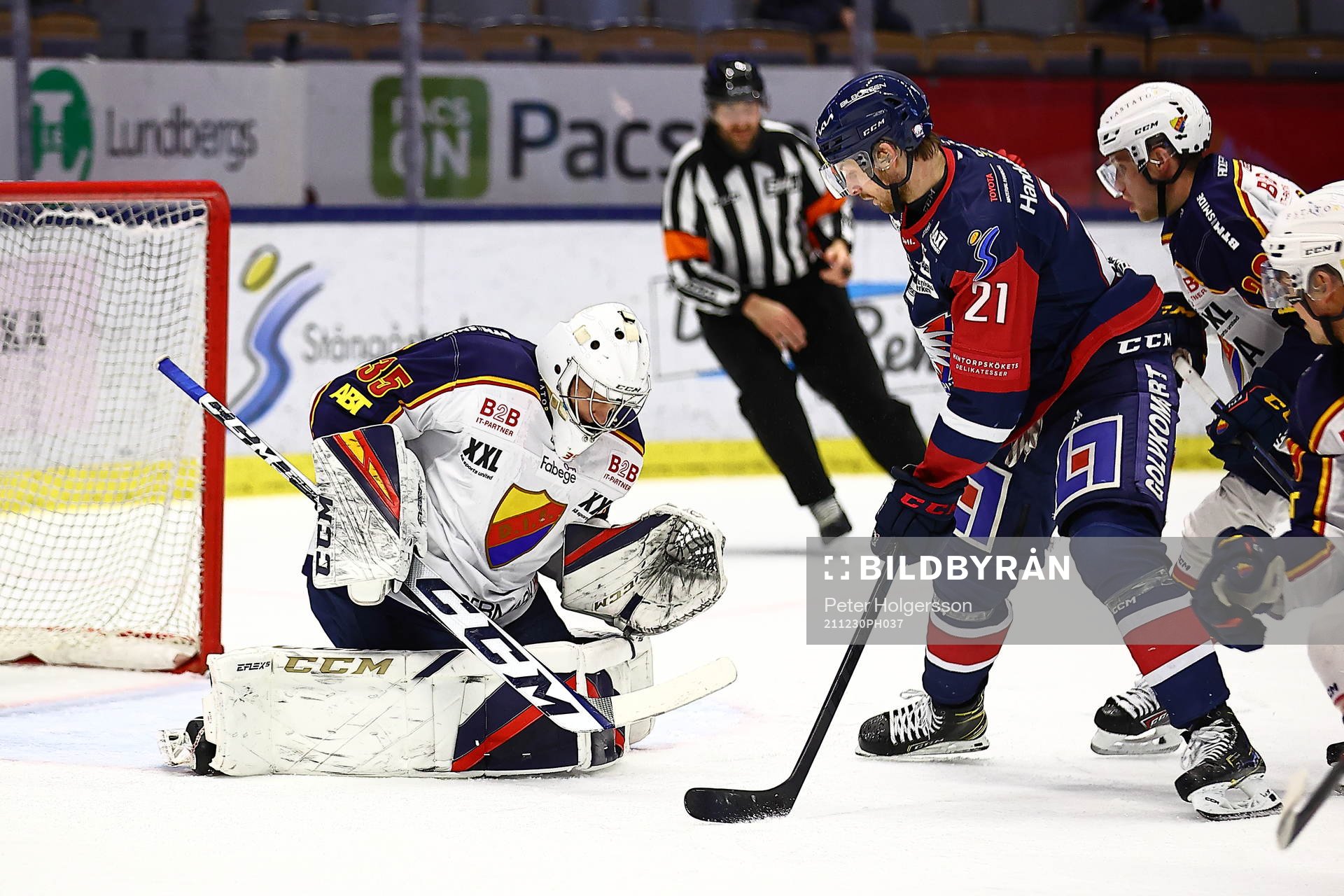 Djurgårdens målvakt Carl Lindbom och Linköpings