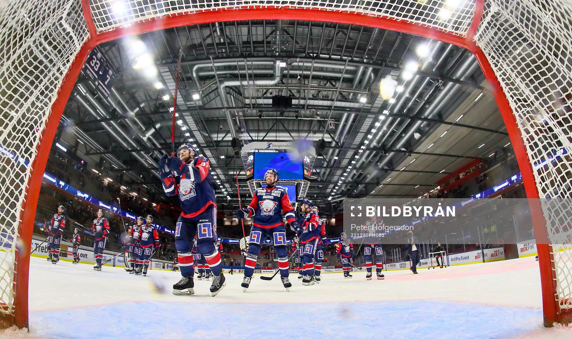 Linköpings spelare jublar