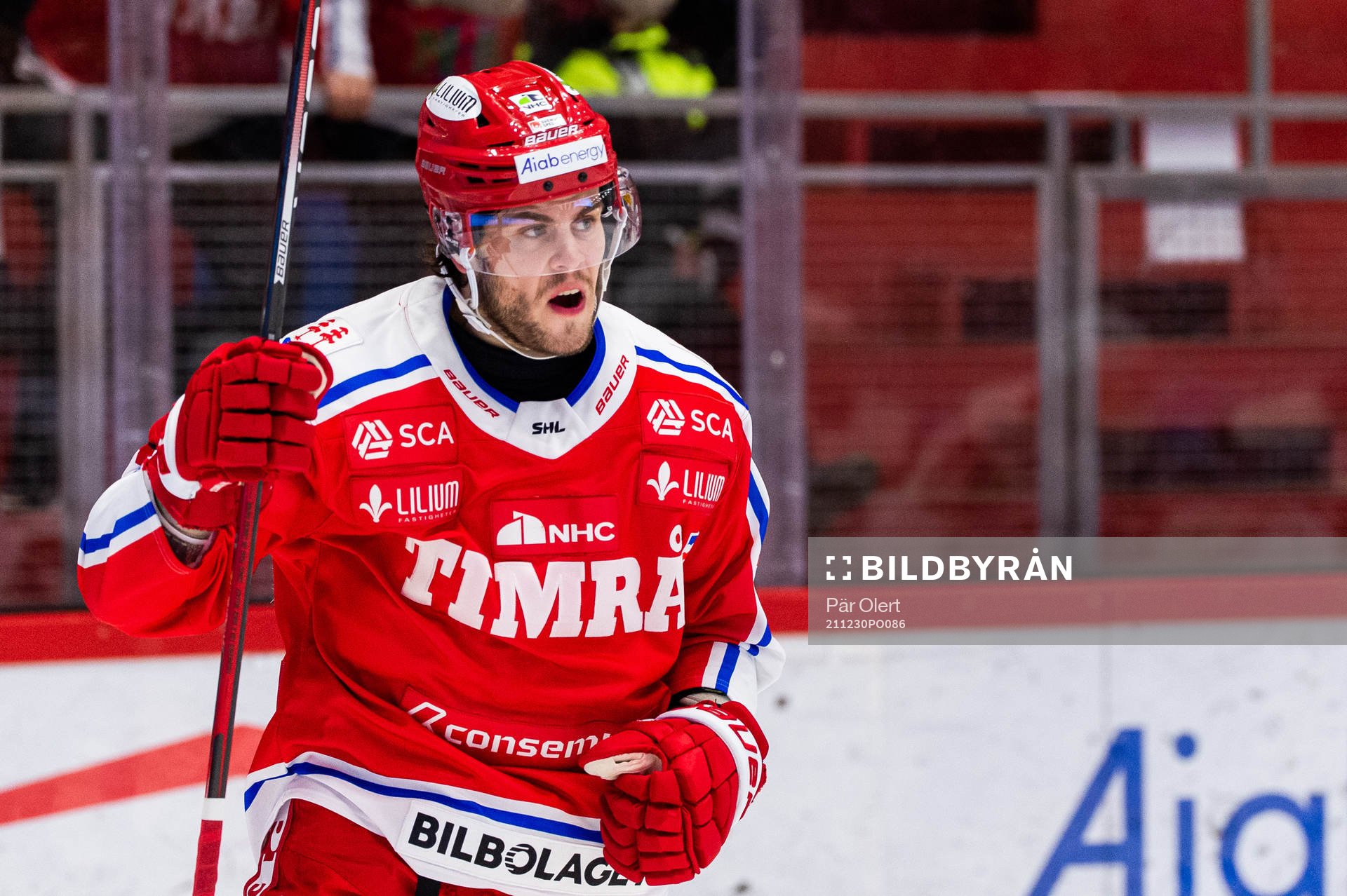 Timrås Pontus Åberg jublar