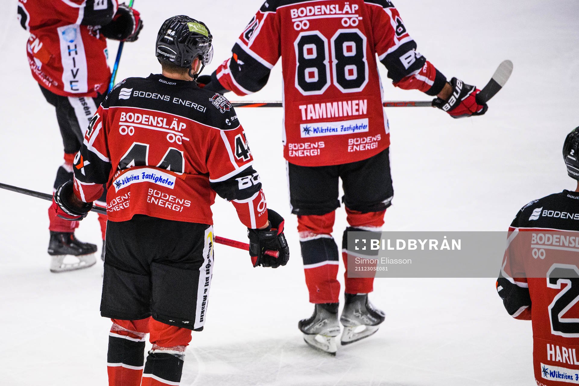 Boden-spelares ryggar