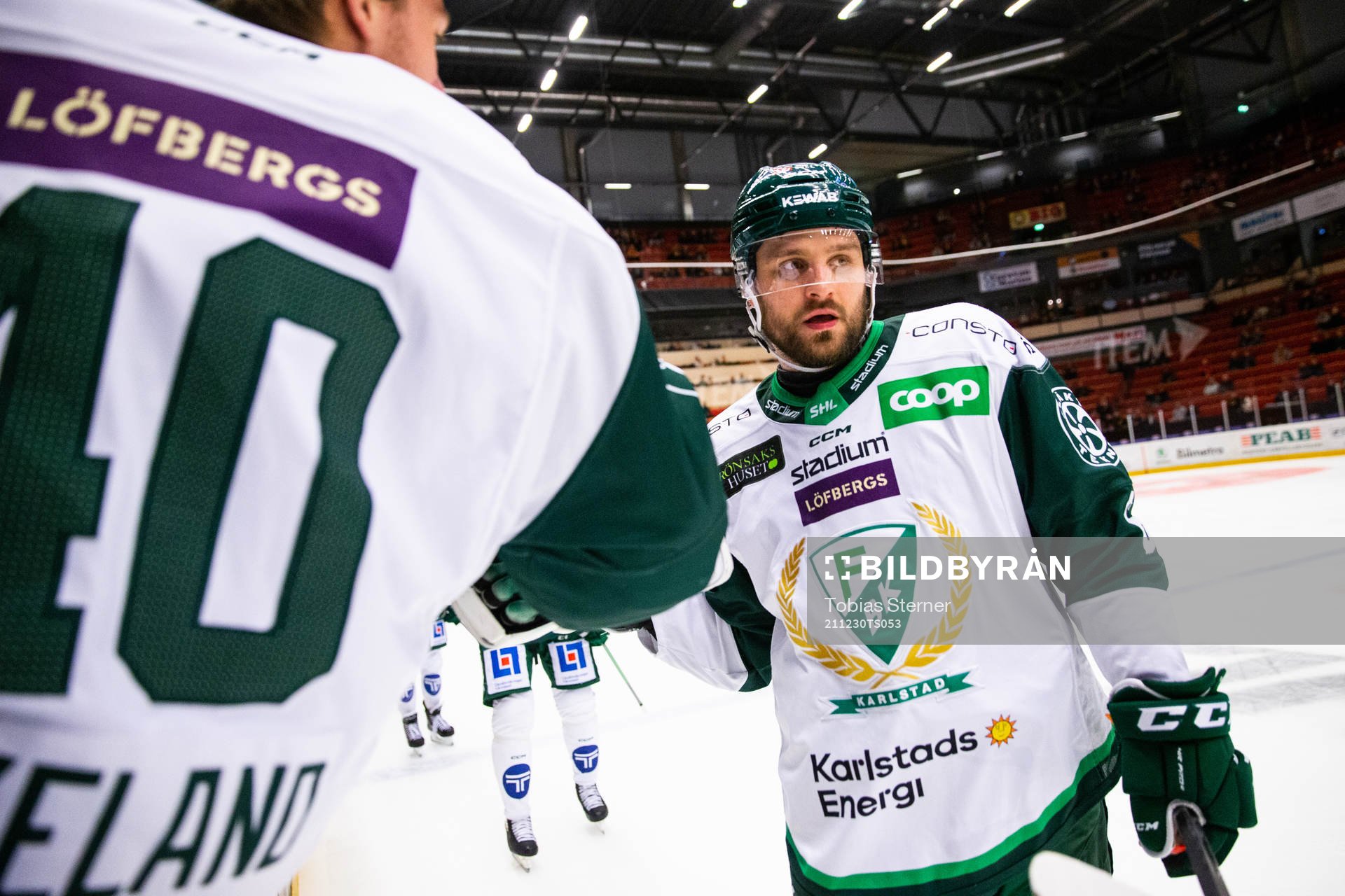 Färjestads Mikael Wikstrand jublar