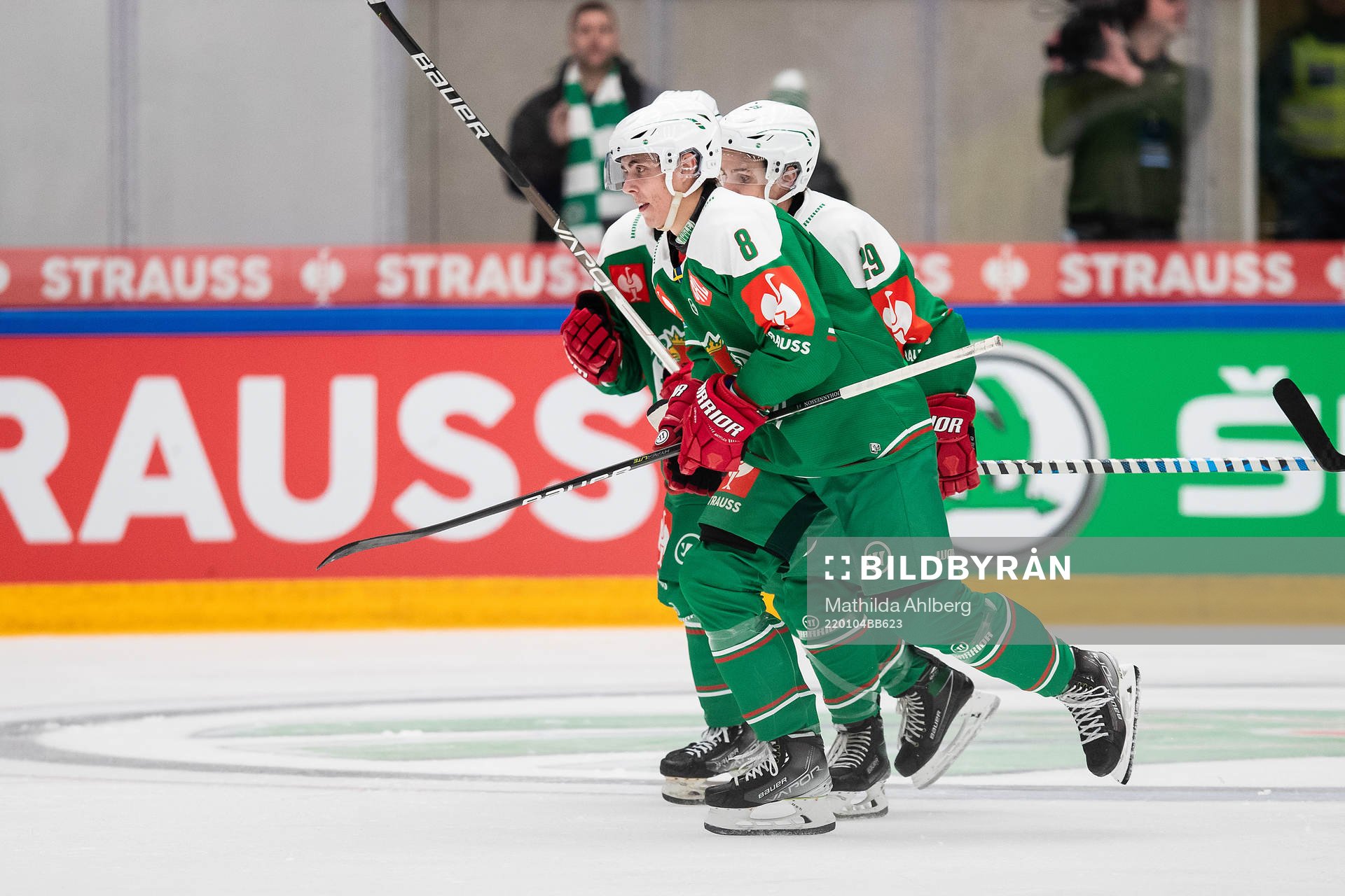 Samuel Johannesson of Rögle celebrates