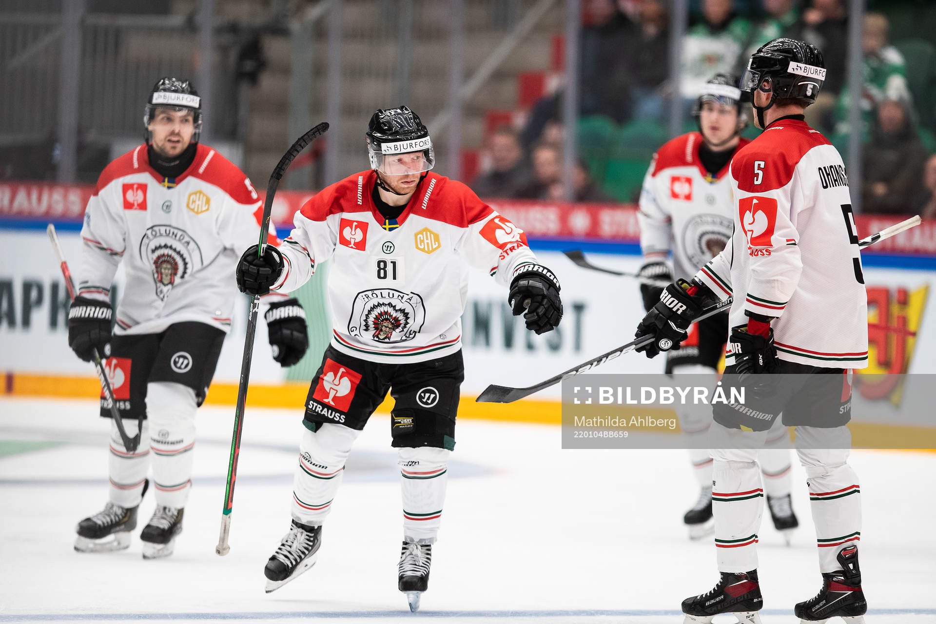 Ryan Lasch of Frölunda celebrates