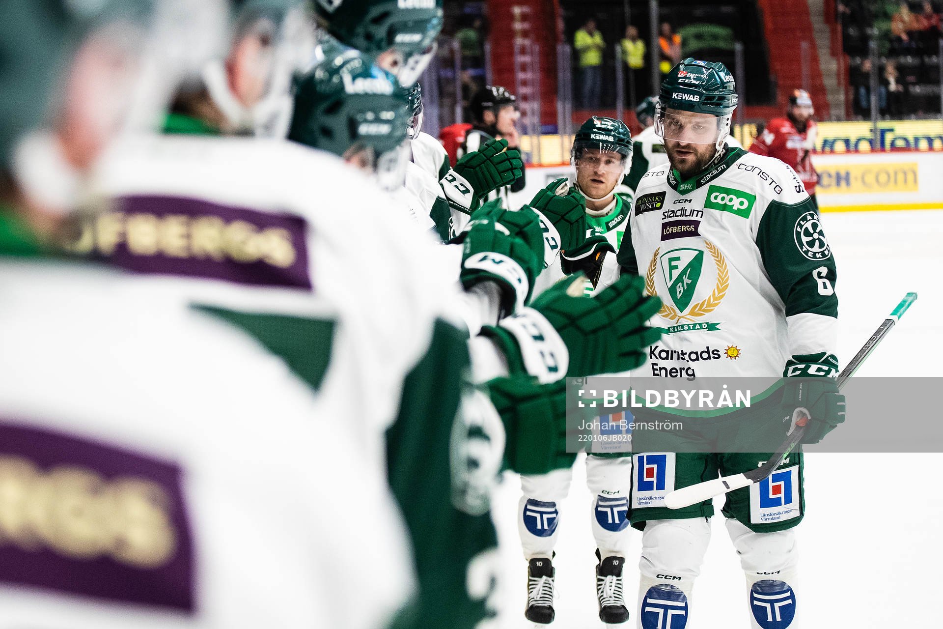 Färjestads Mikael Wikstrand jublar