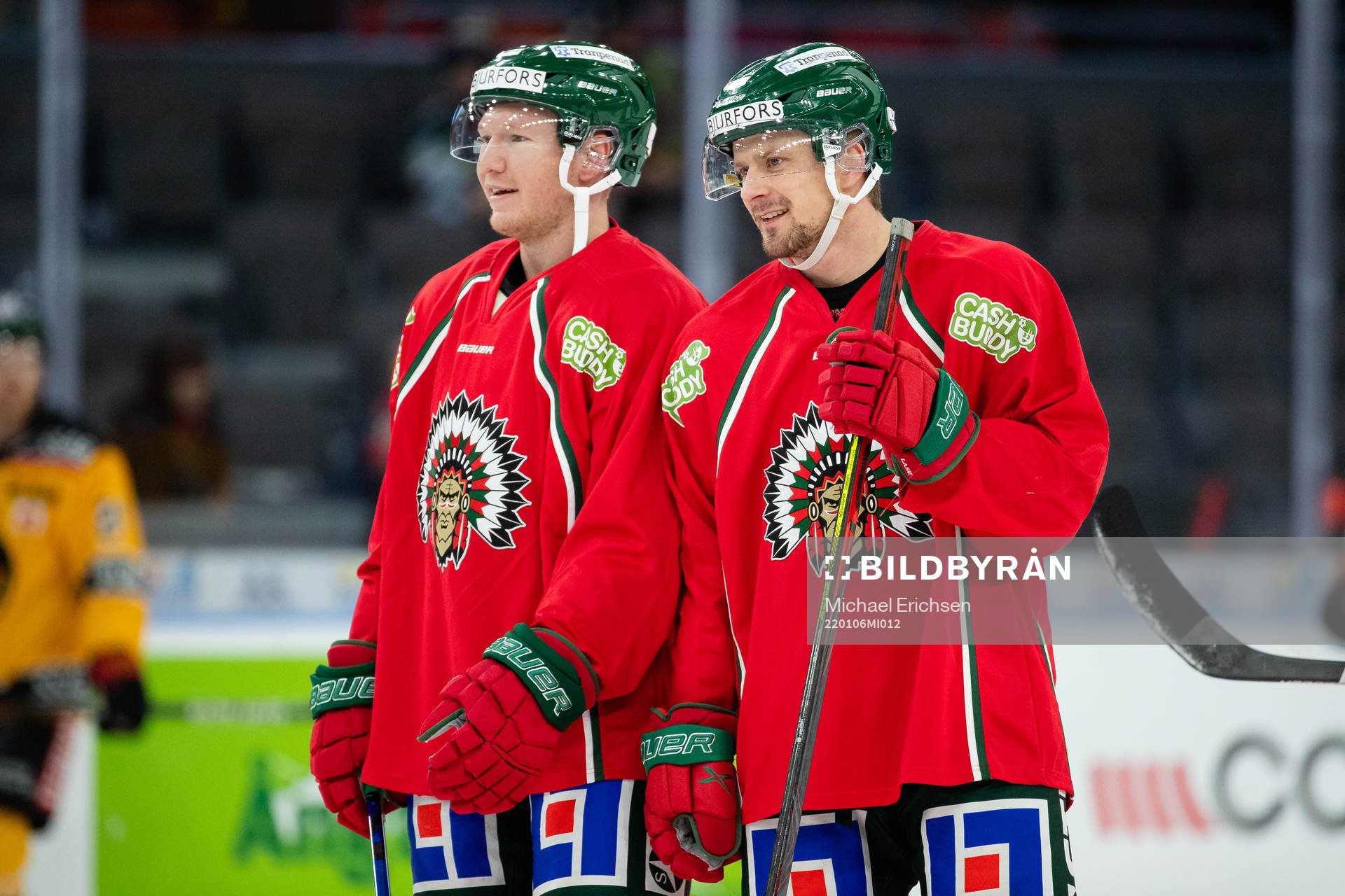 Frölundas Andreas Borgman och Nicklas Lasu