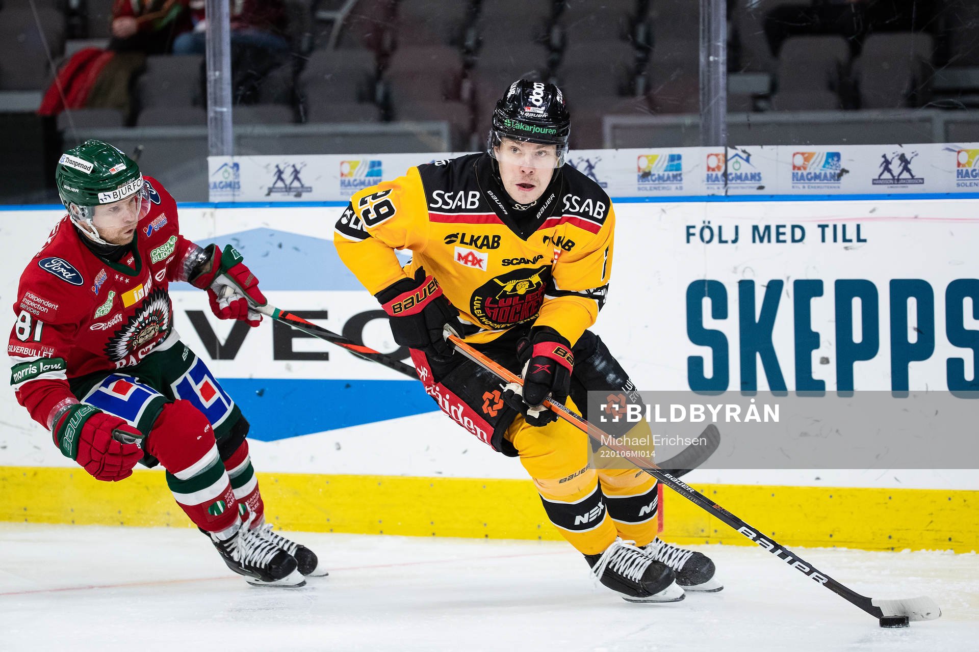 Frölundas Ryan Lasch och Luleås Erik Gustafsson