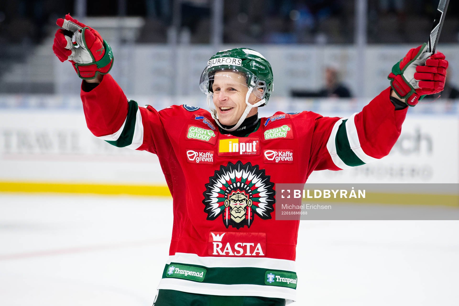 Frölundas Max Friberg jublar