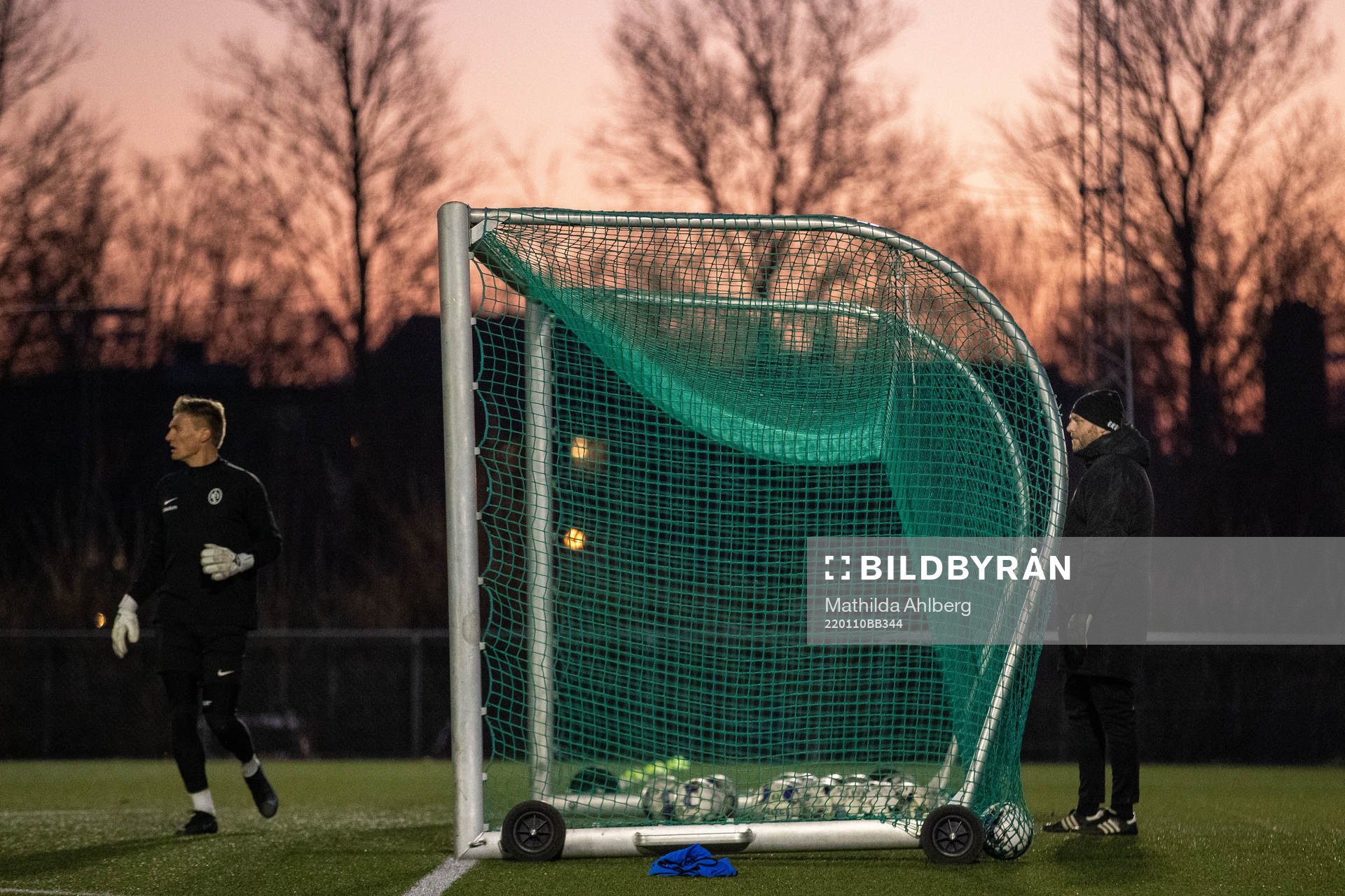 Målvakt Svante Hildeman och målvaktstränare Thomas Kozma