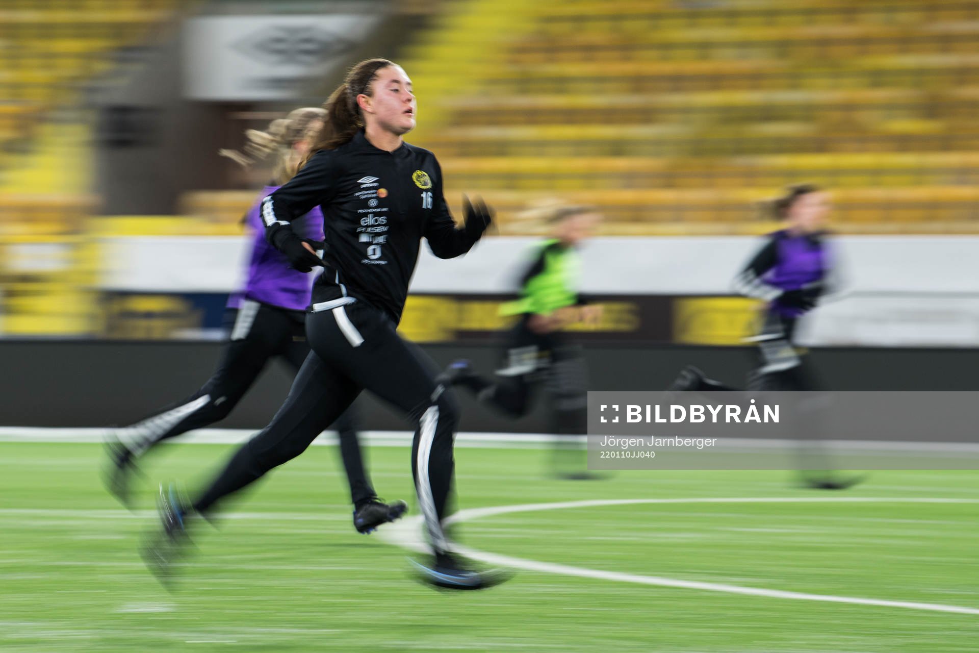 Olivia Gurtata under en träning med Elfsborg den 10 januari 2022 i Borås. 