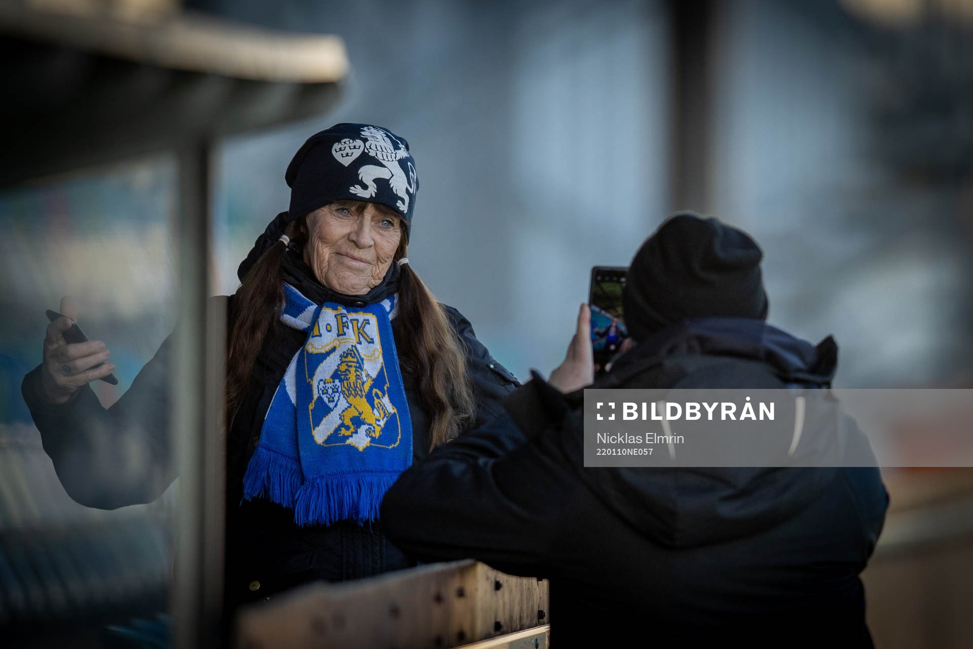 Supportern Margareta Lindgren