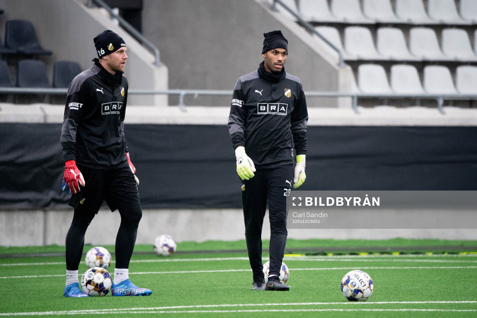 Målvakt Peter Abrahamsson och målvakt Jonathan Ursin