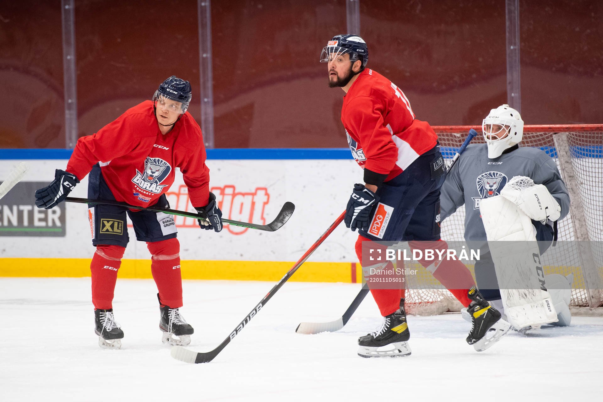 Ryssarna Pavel Zdunov, Alexander Kuvayev och målvakten