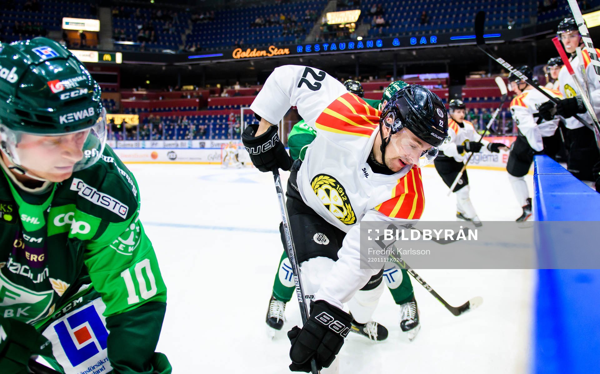 Färjestads Marcus Nilsson och Brynäs Adam Pettersson
