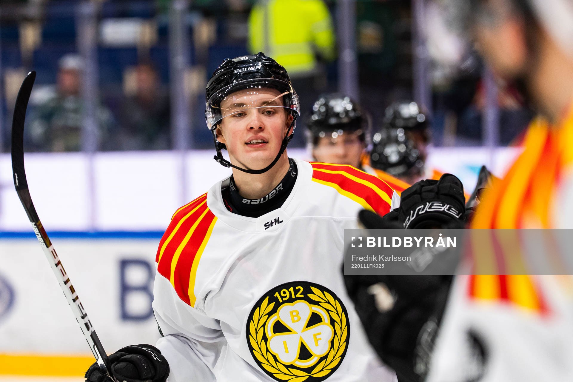 Brynäs Noel Gunler jublar
