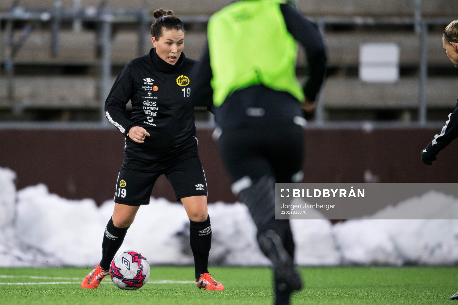 Johanna Kalinski Köhlqust under en träning med Elfsborg den 13 januari 2022 i Borås. 
