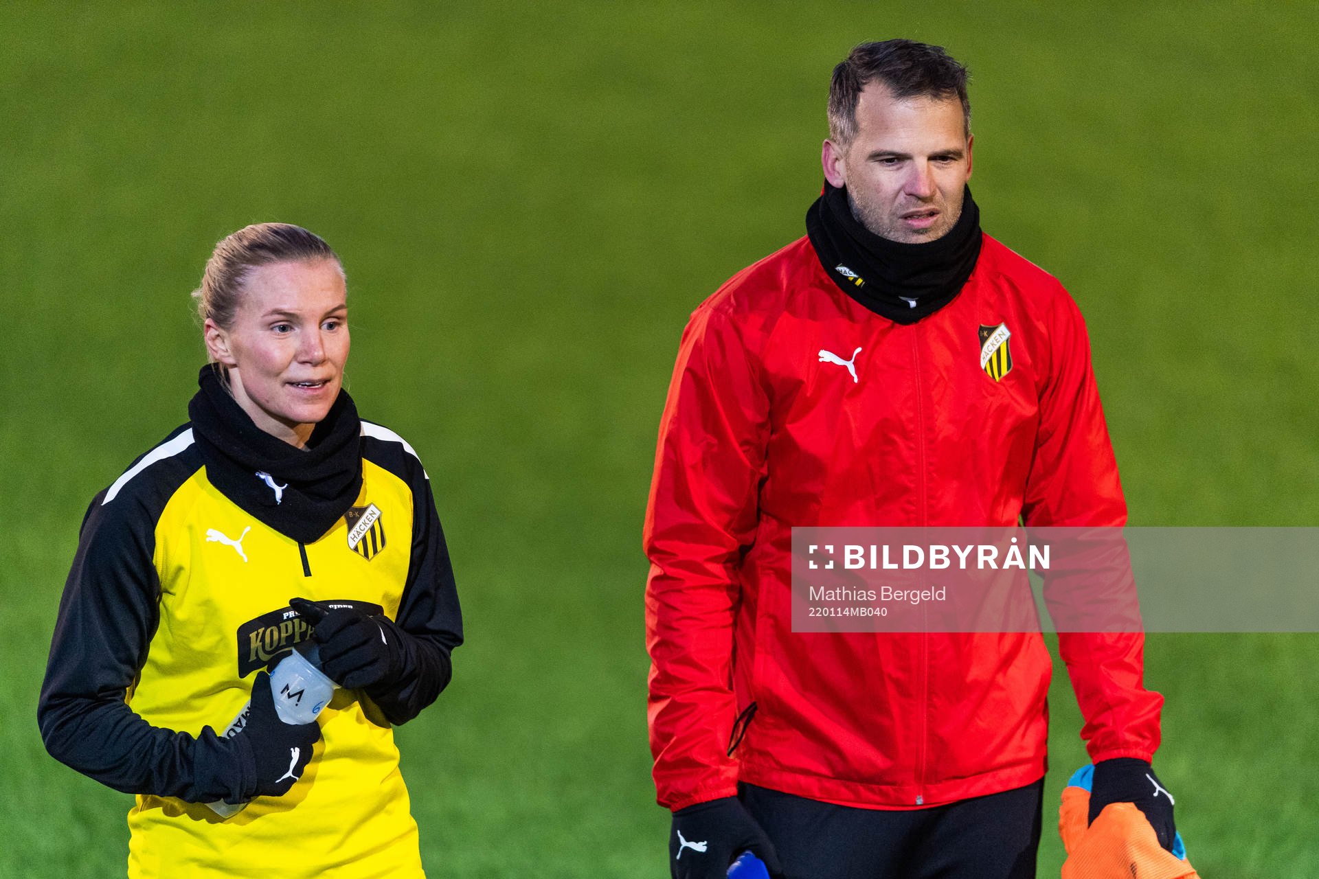 Josefine Rybrink och tränare Robert Vilahamn