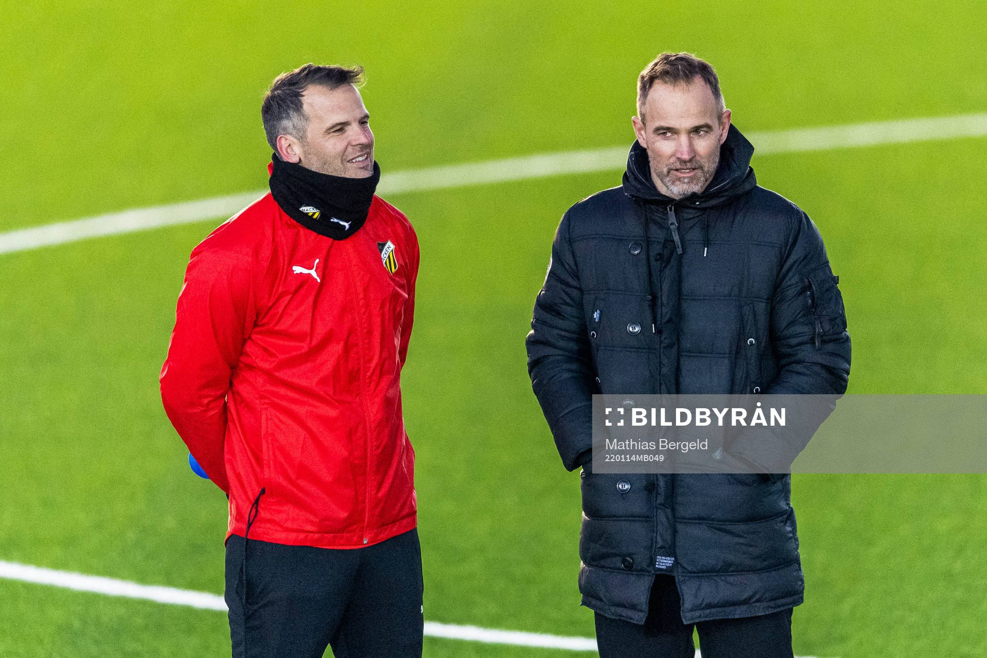 Tränare Robert Vilahamn och fotbolls- och