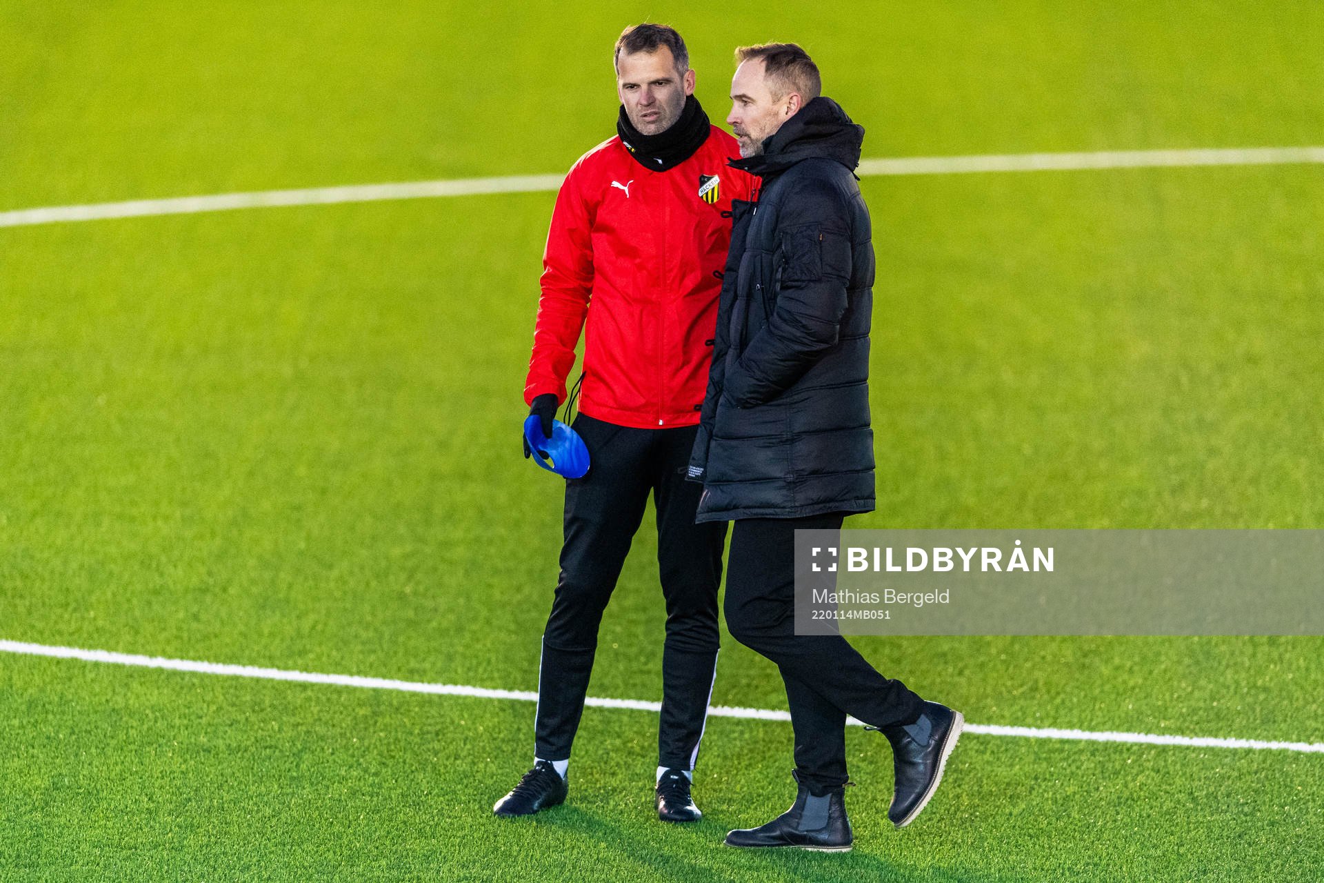Tränare Robert Vilahamn och fotbolls- och