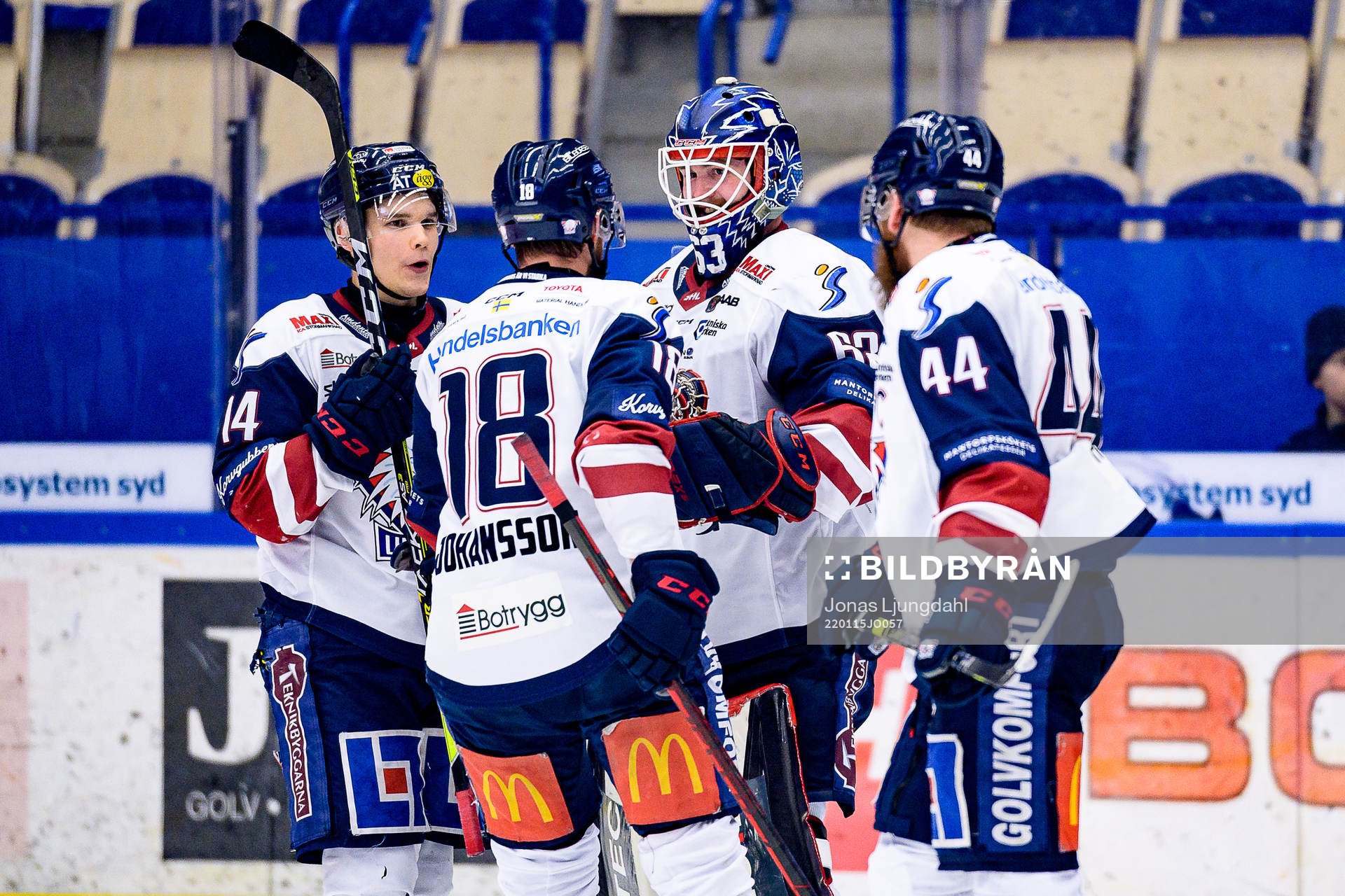 Linköpings Arvid Costmar, Alexander Johansson, målvakt