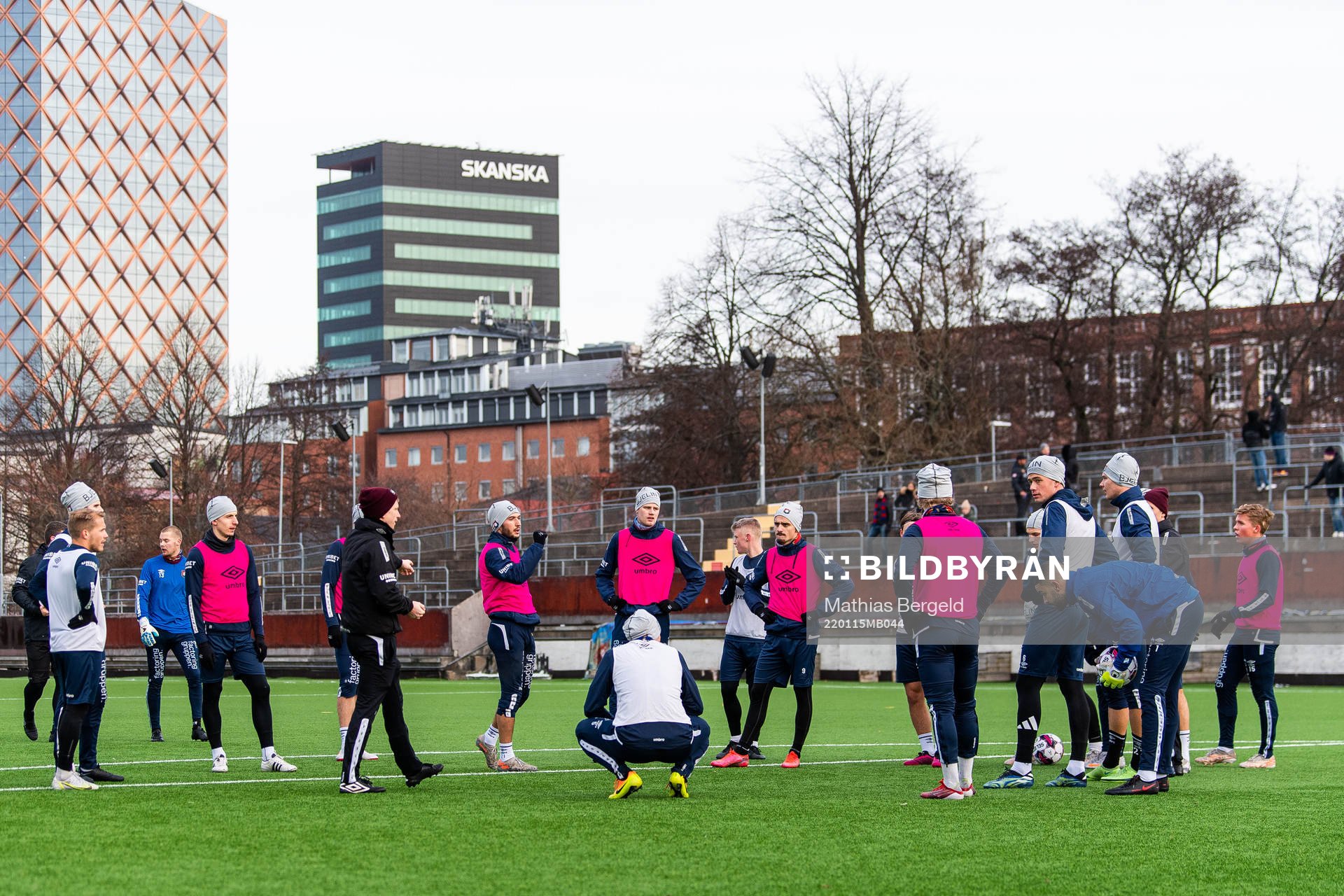 Spelare och ledare samlade