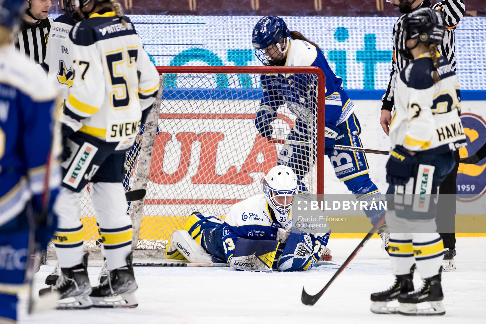 Leksands målvakt Amanda Johansson