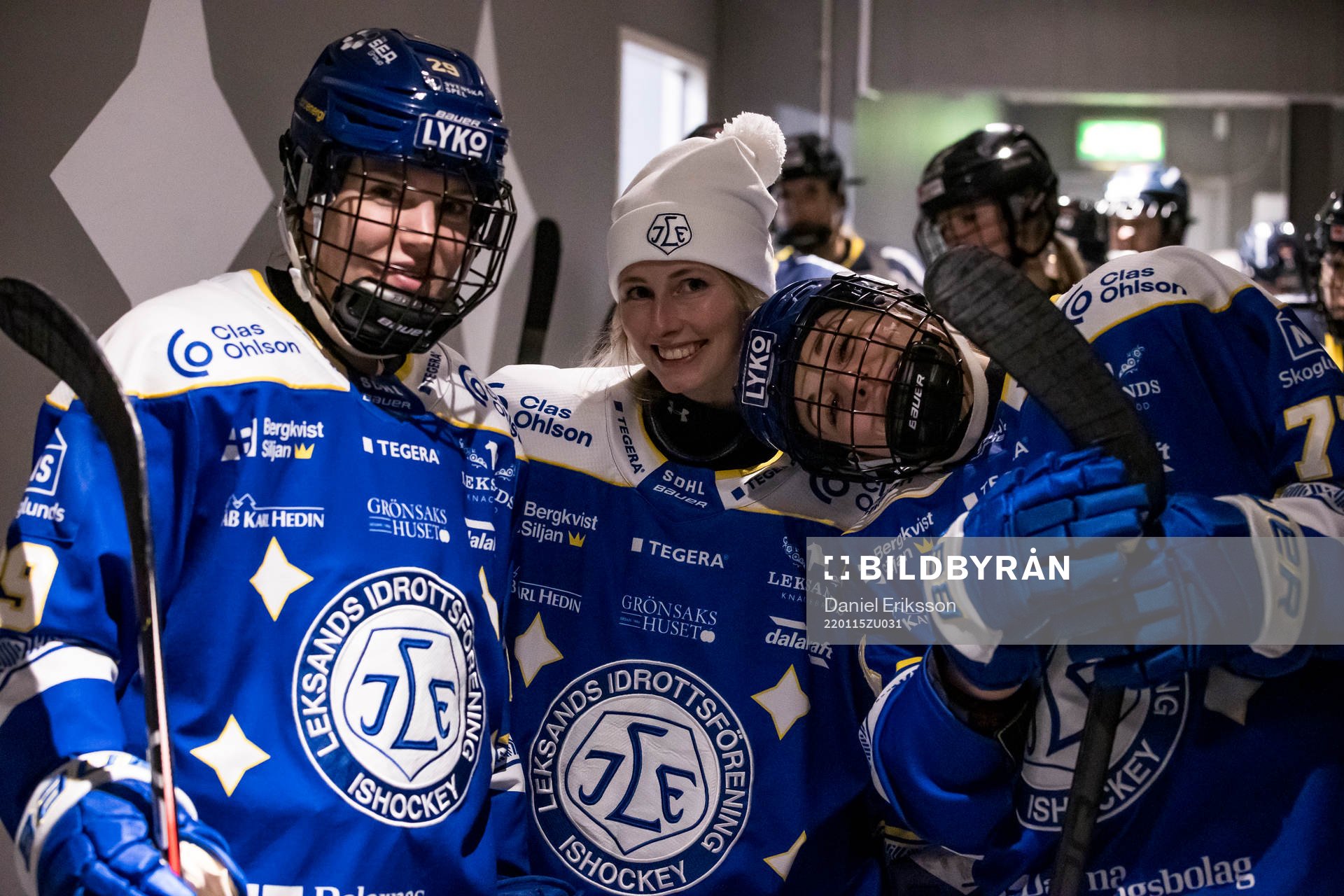 Leksands Paige Lindsey Agnew och Leksands målvakt Jule