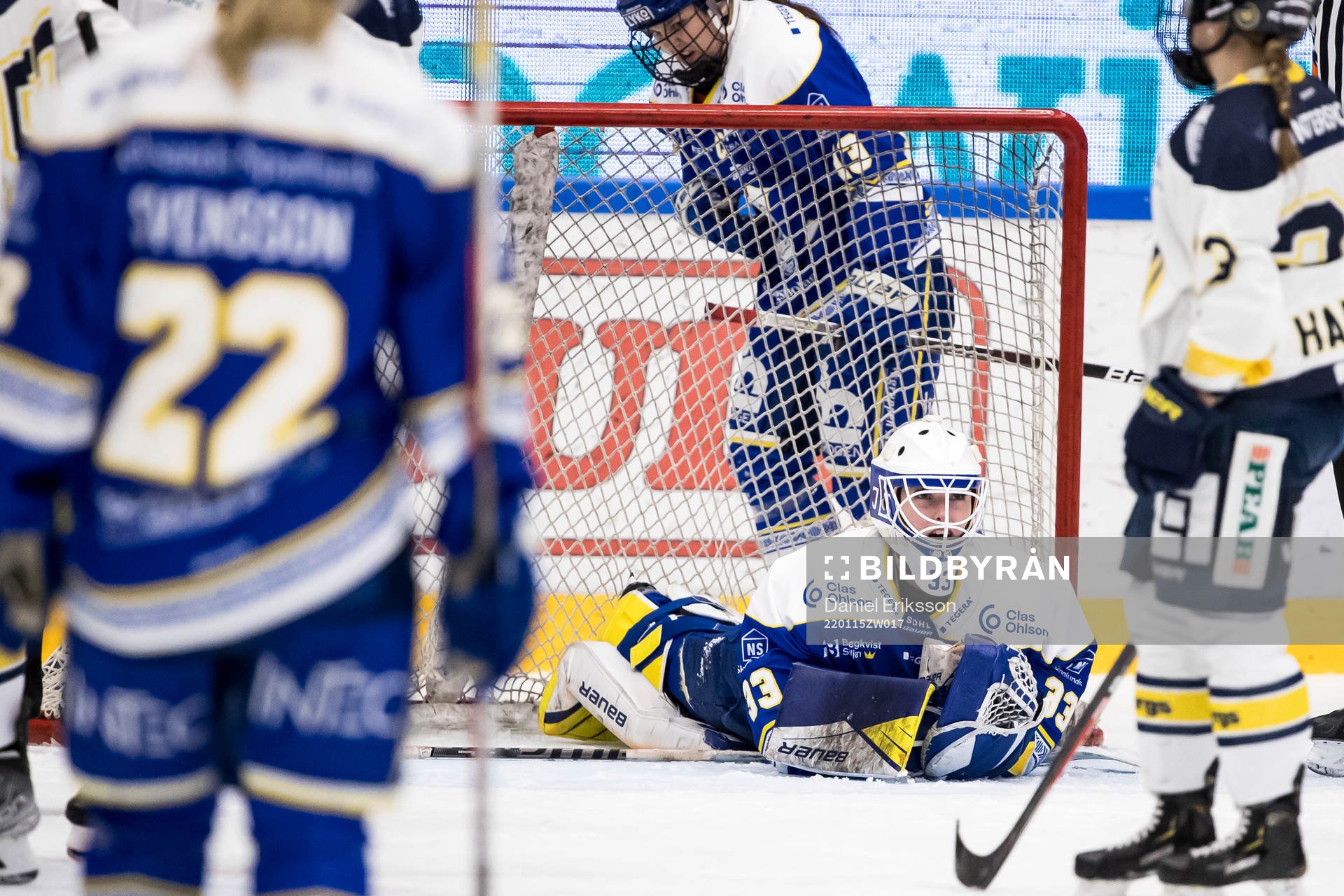 Leksands målvakt Amanda Johansson