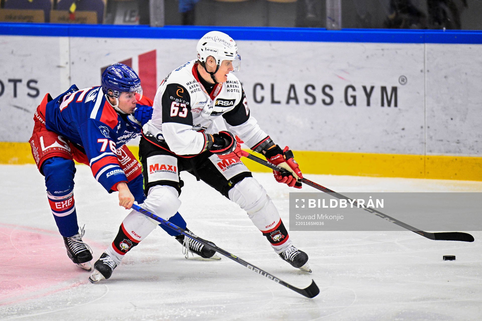 Oskarshamns Emil Martinsen Lilleberg och Malmö Redhawks
