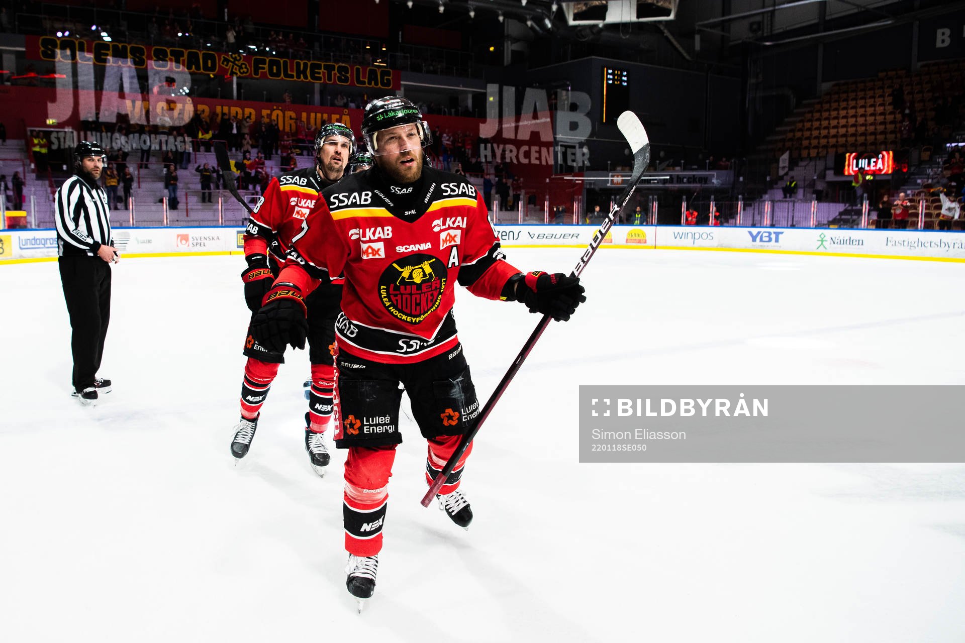 Luleås Linus Omark jublar