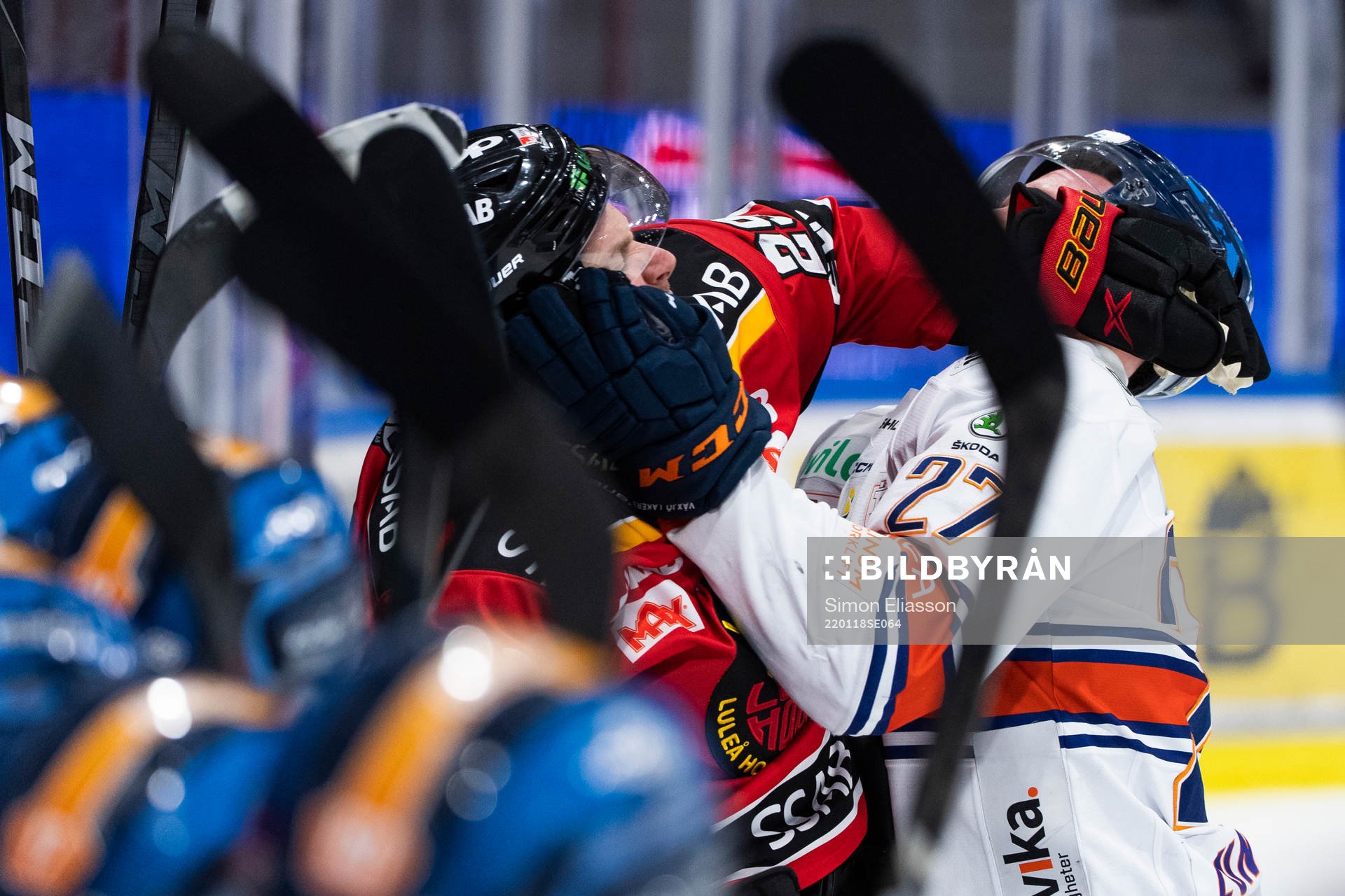 Luleås Erik Gustafsson och Växjös Martin Lundberg