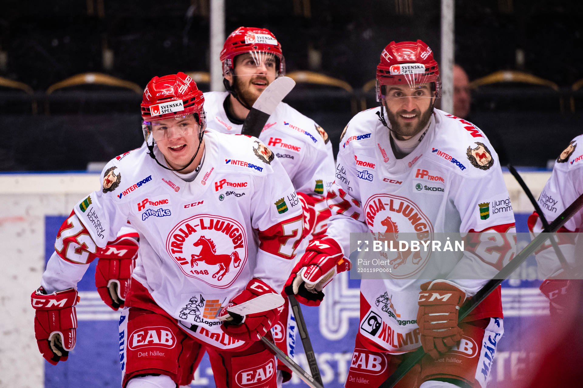 Troja-Ljungbys Jesper Emanuelsson jublar